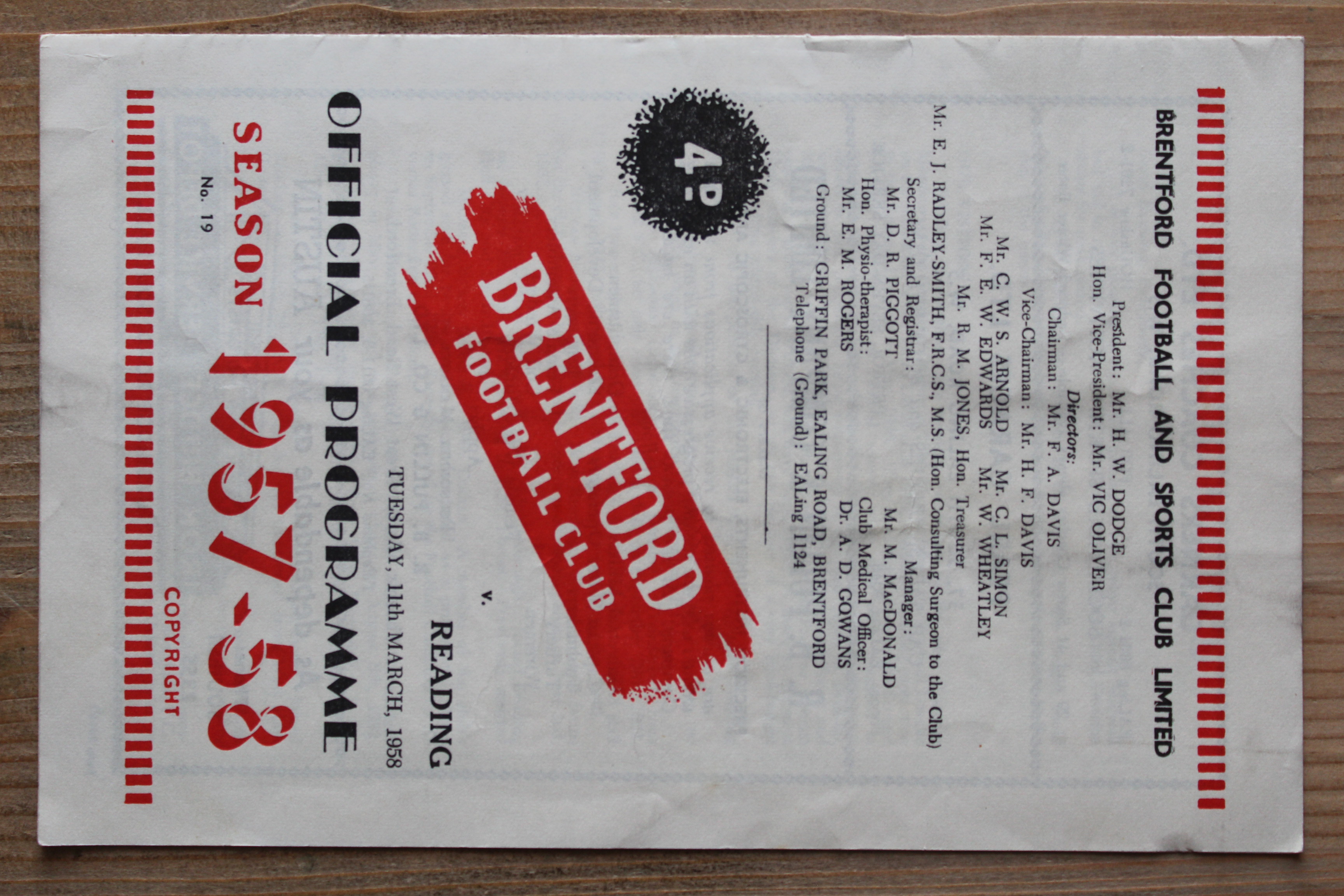 Brentford FC v Reading FC