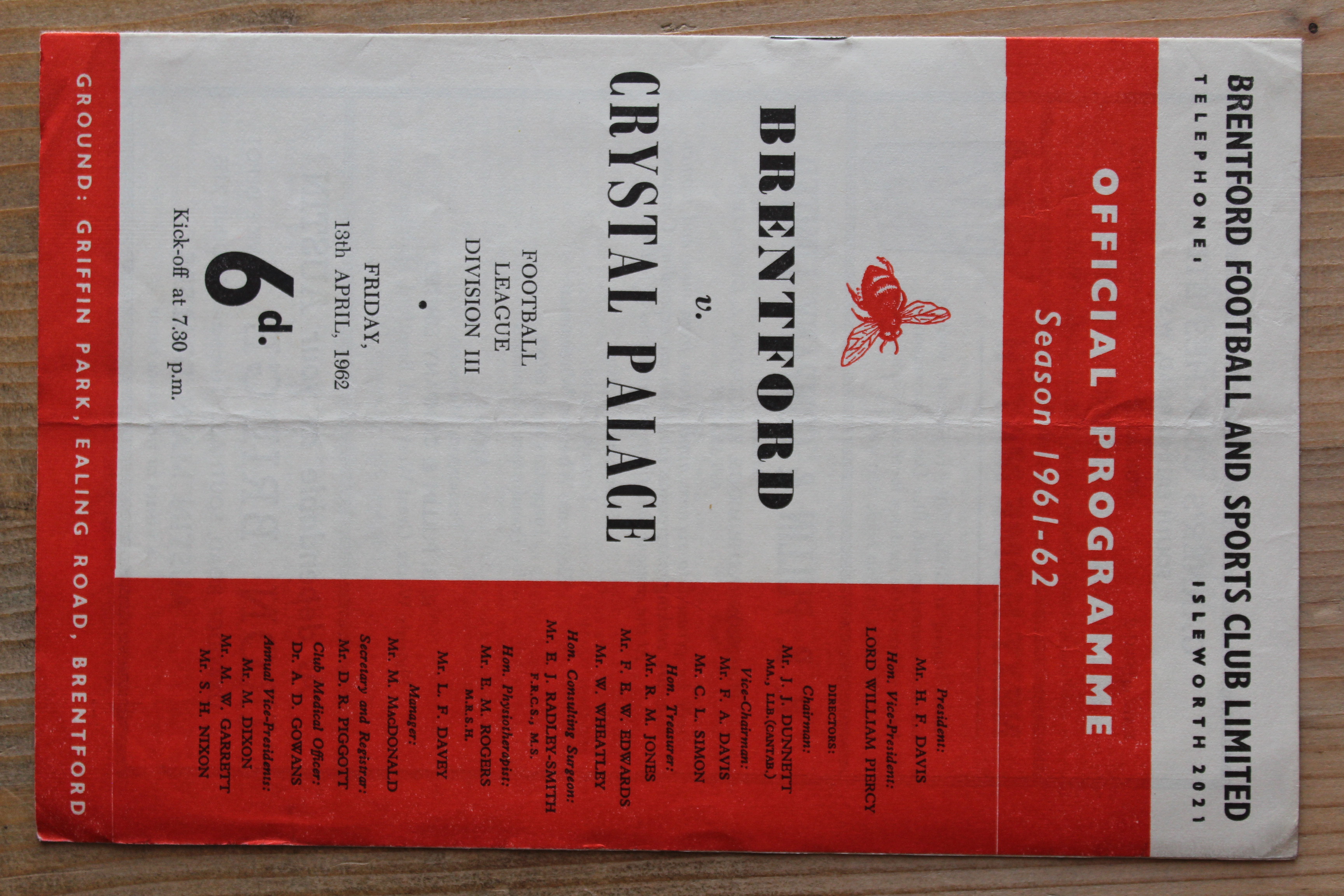 Brentford FC v Crystal Palace FC