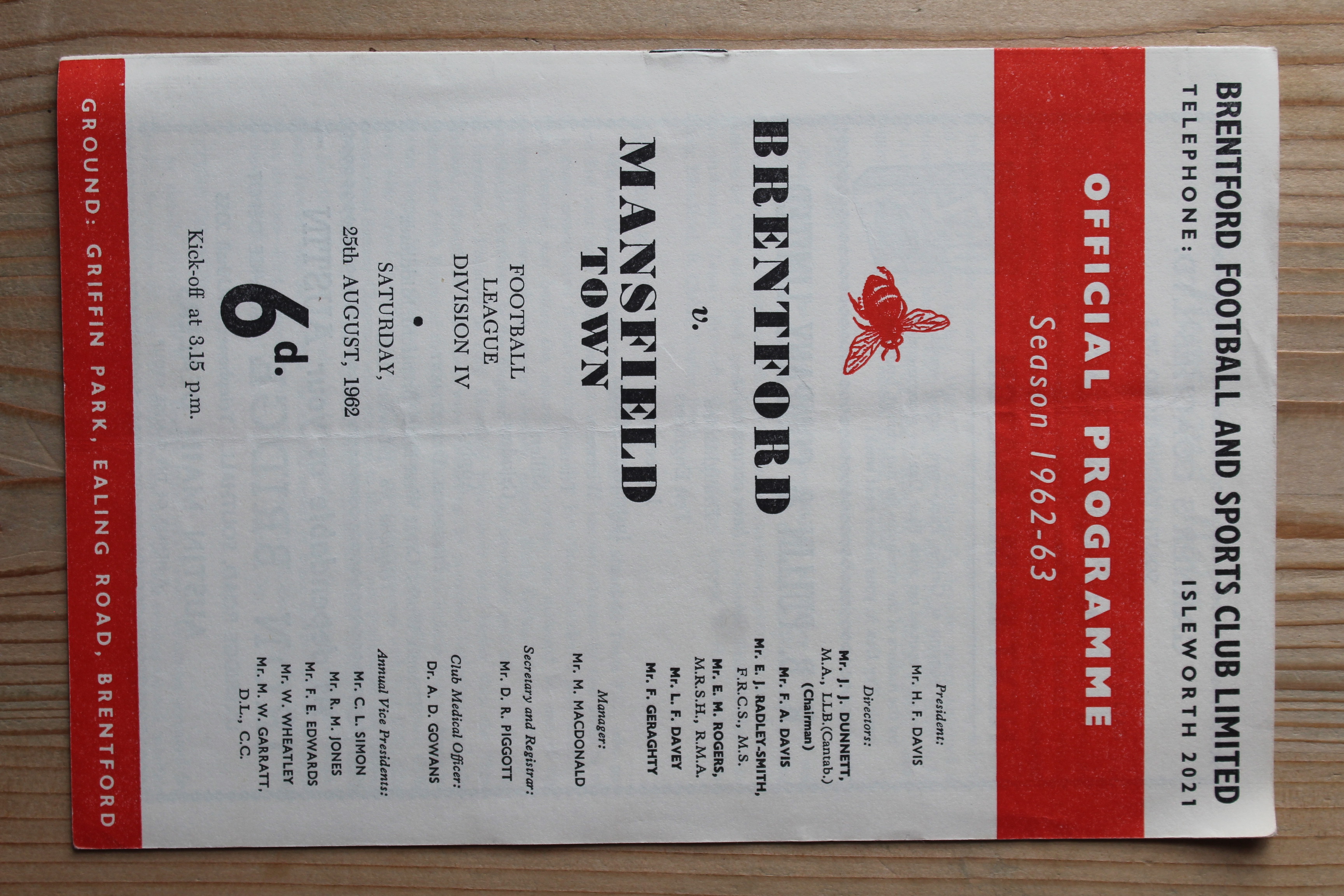 Brentford FC v Mansfield Town FC