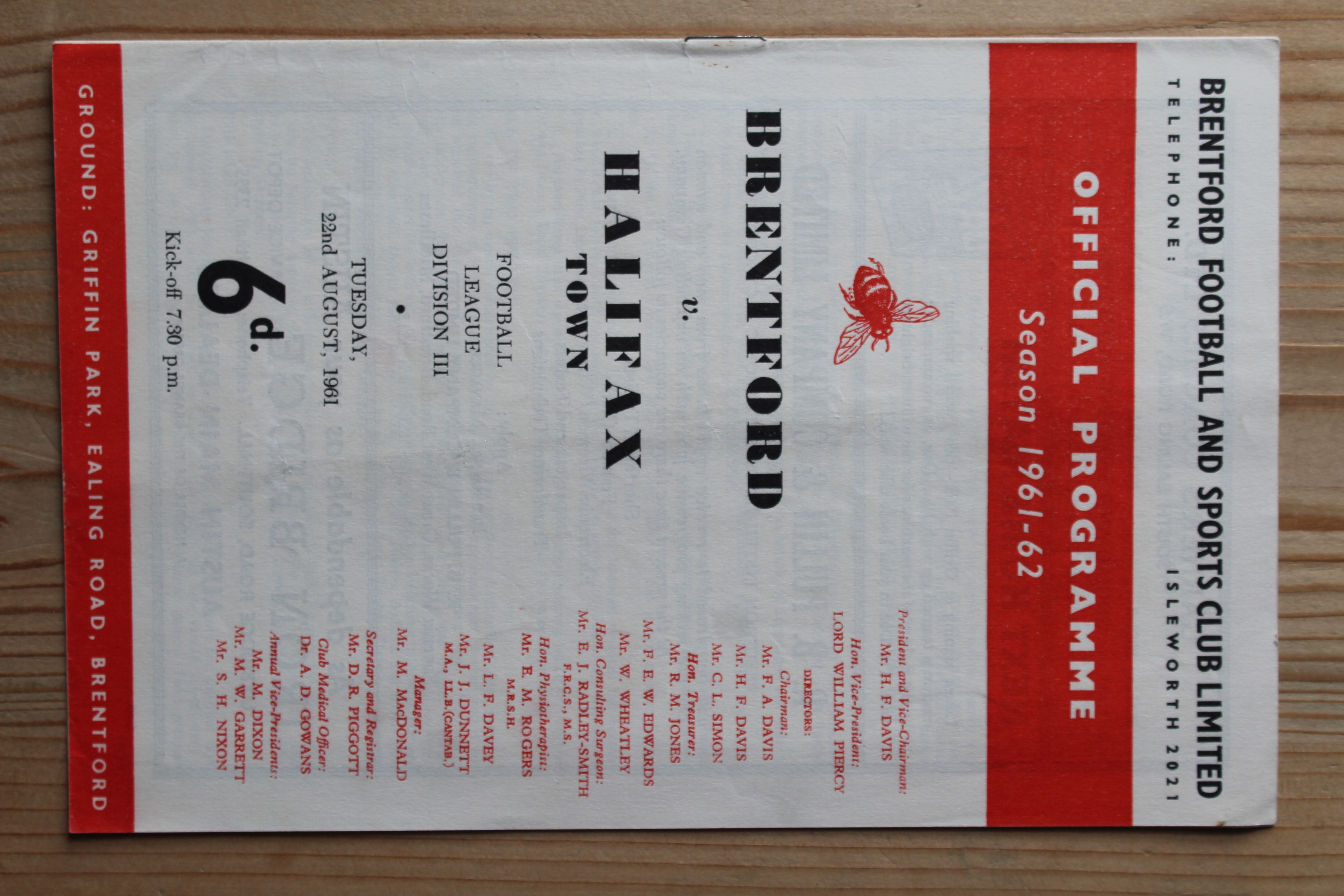 Brentford FC v Halifax Town A.F.C