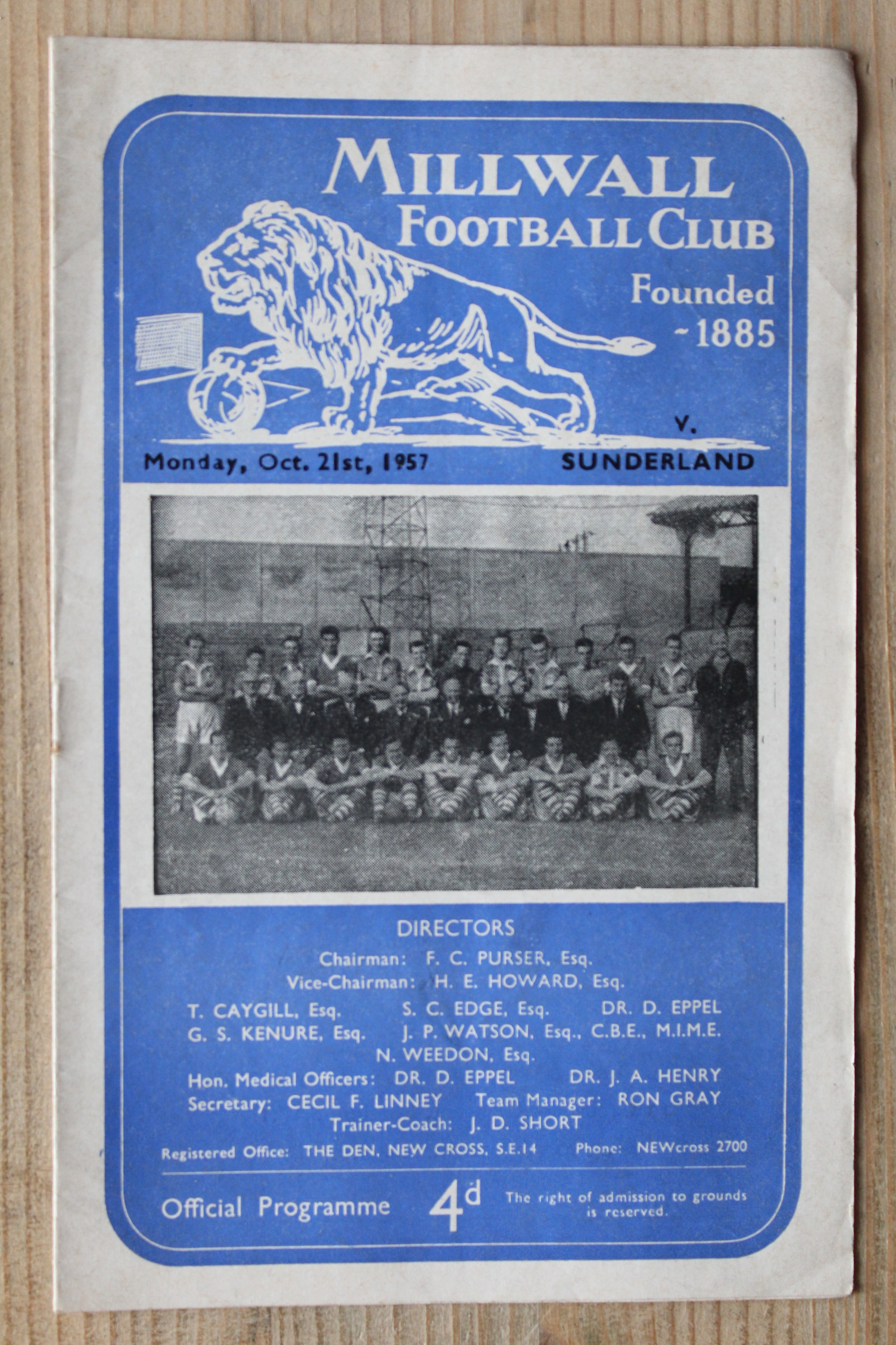 Millwall FC v Sunderland FC