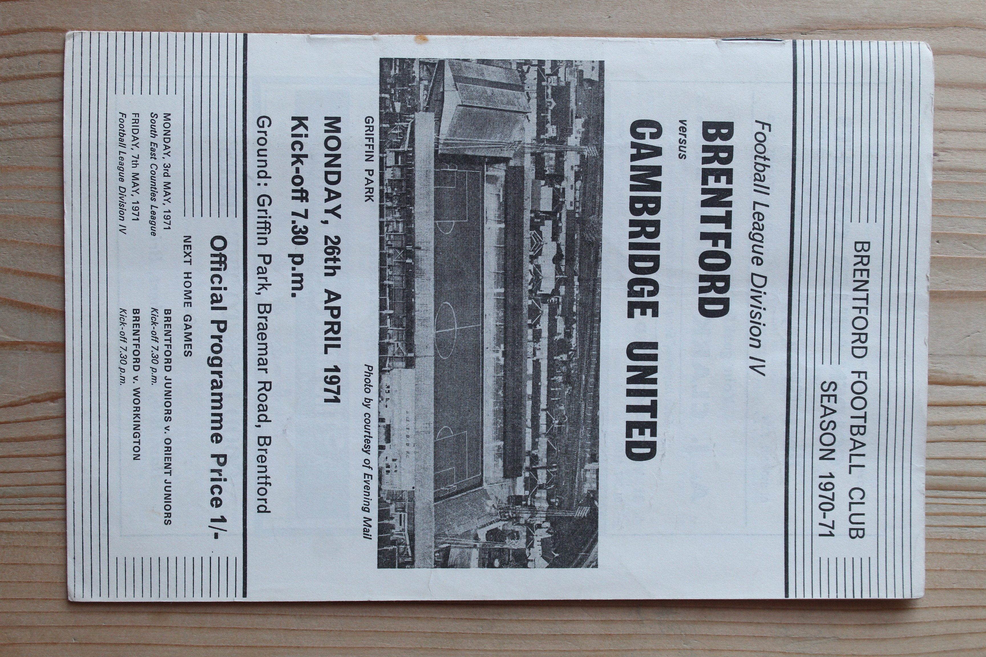 Brentford FC v Cambridge United FC