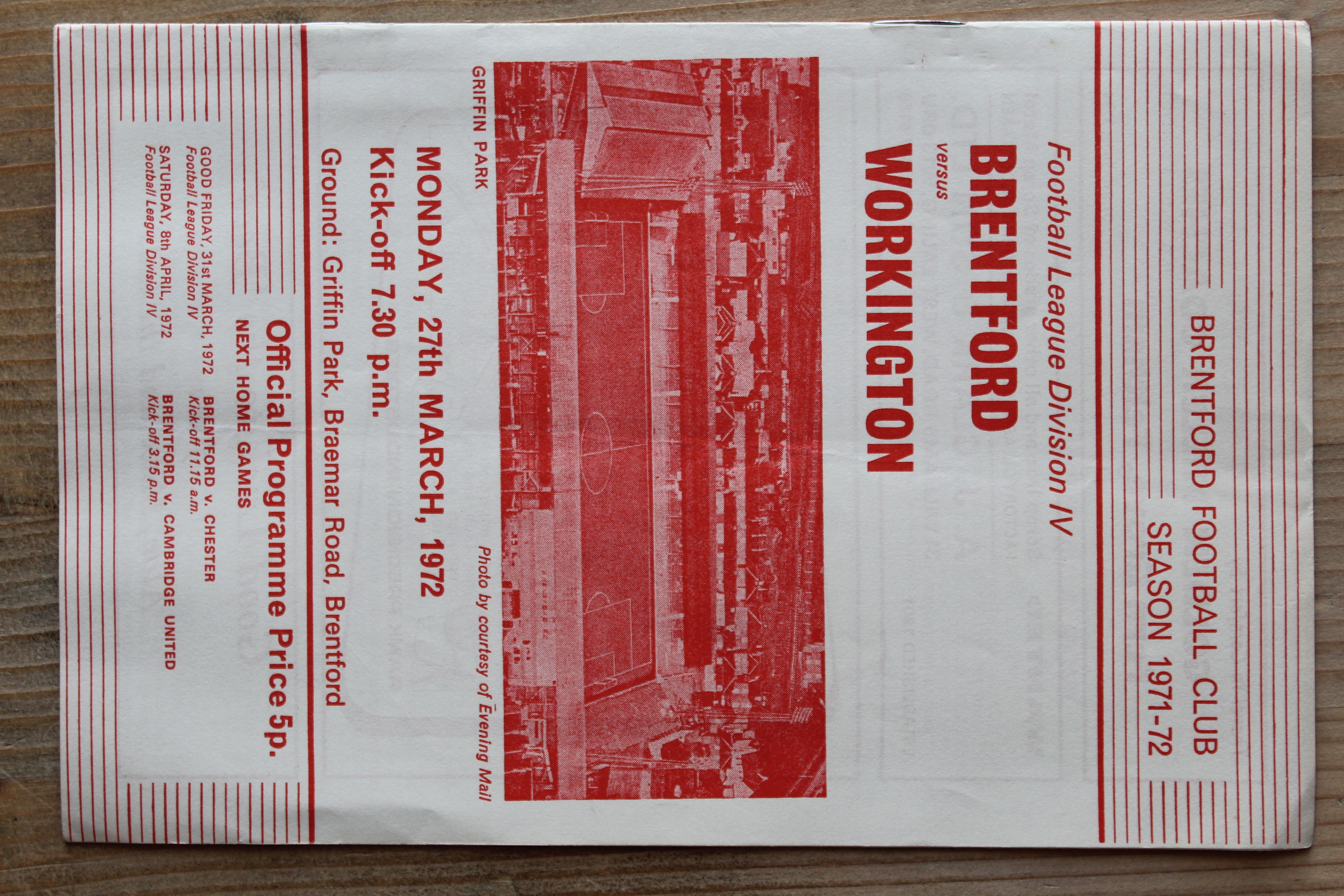 Brentford FC v Workington