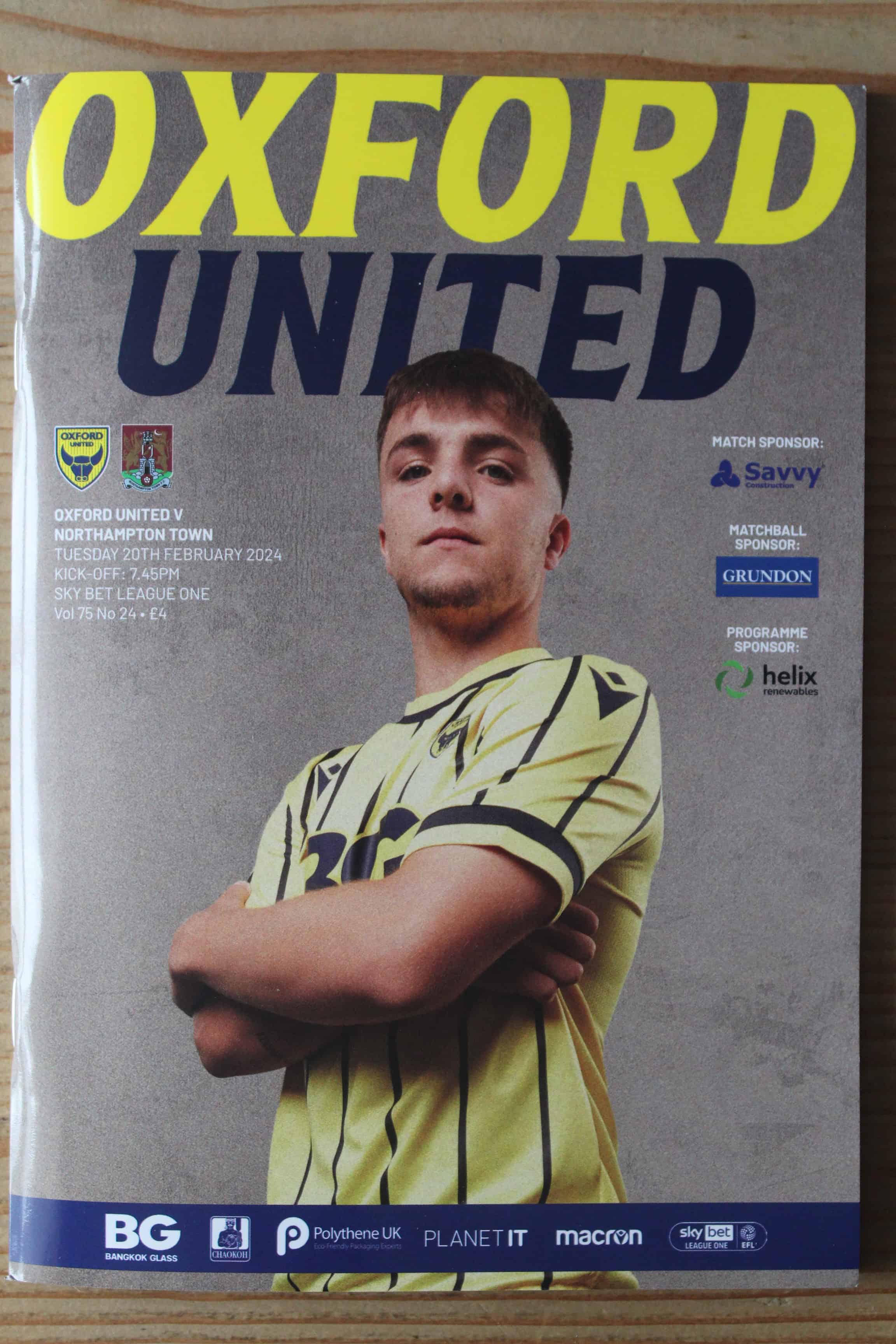 Oxford United FC v Northampton Town FC