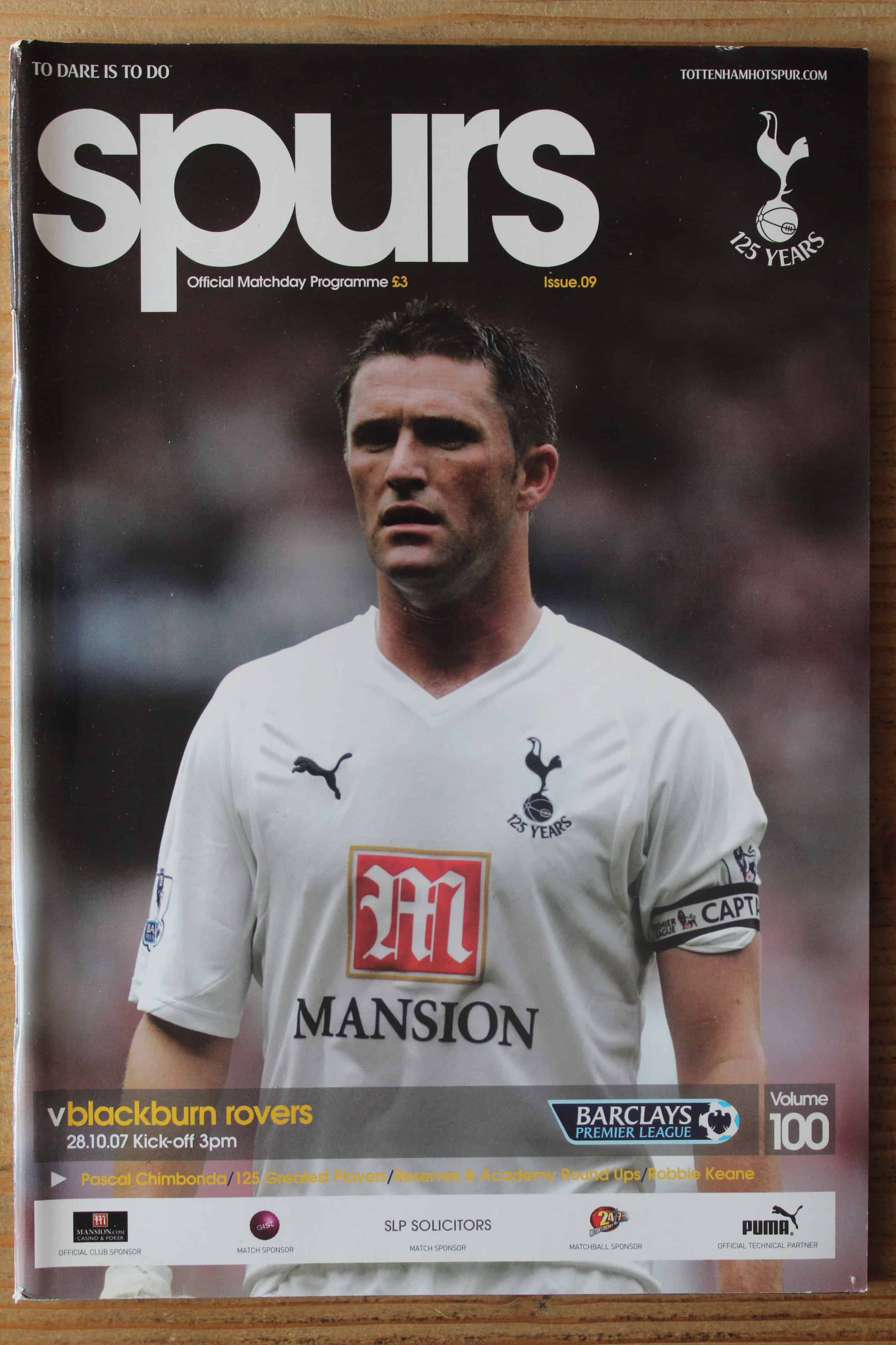 Tottenham Hotspur FC v Blackburn Rovers FC