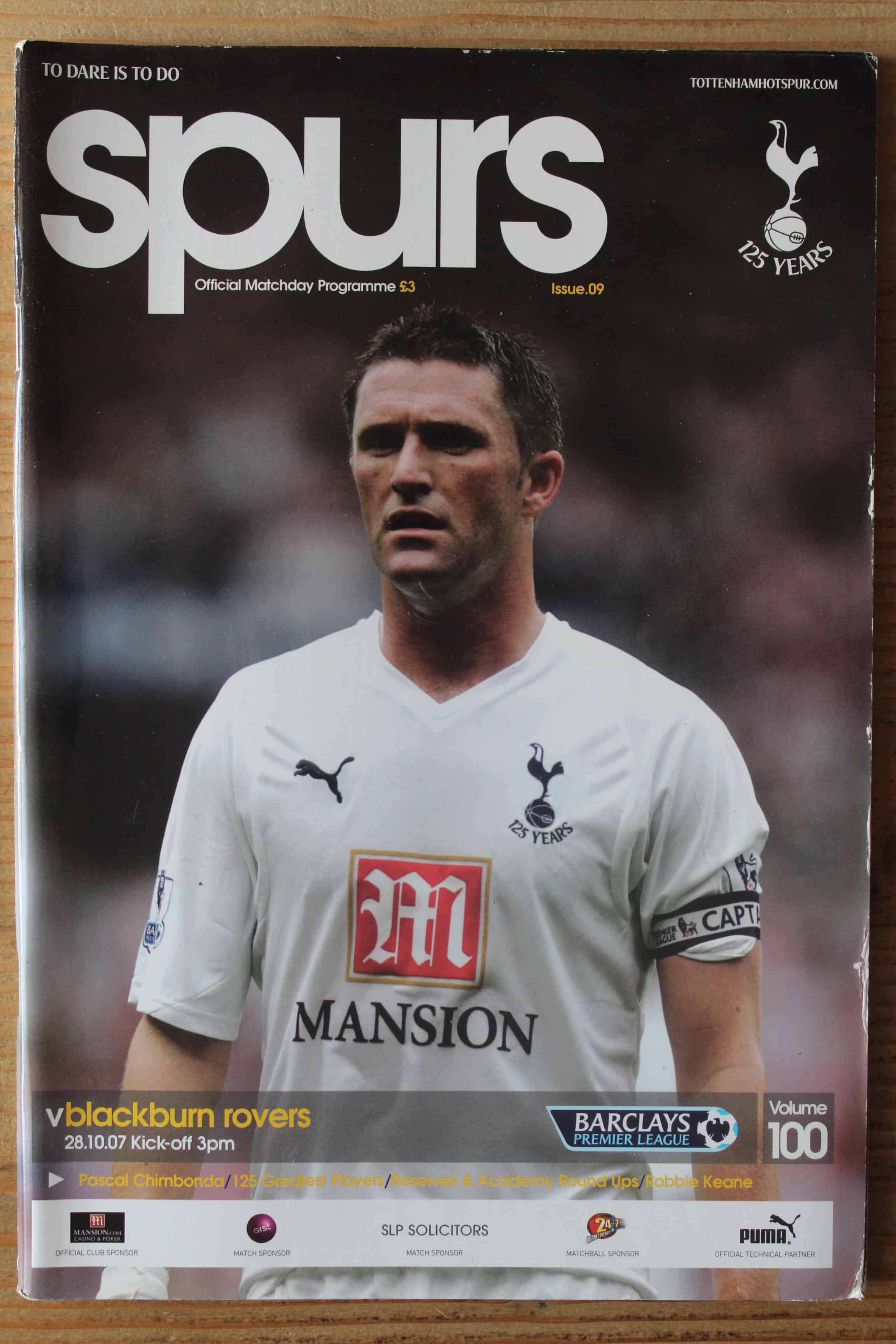 Tottenham Hotspur FC v Blackburn Rovers FC