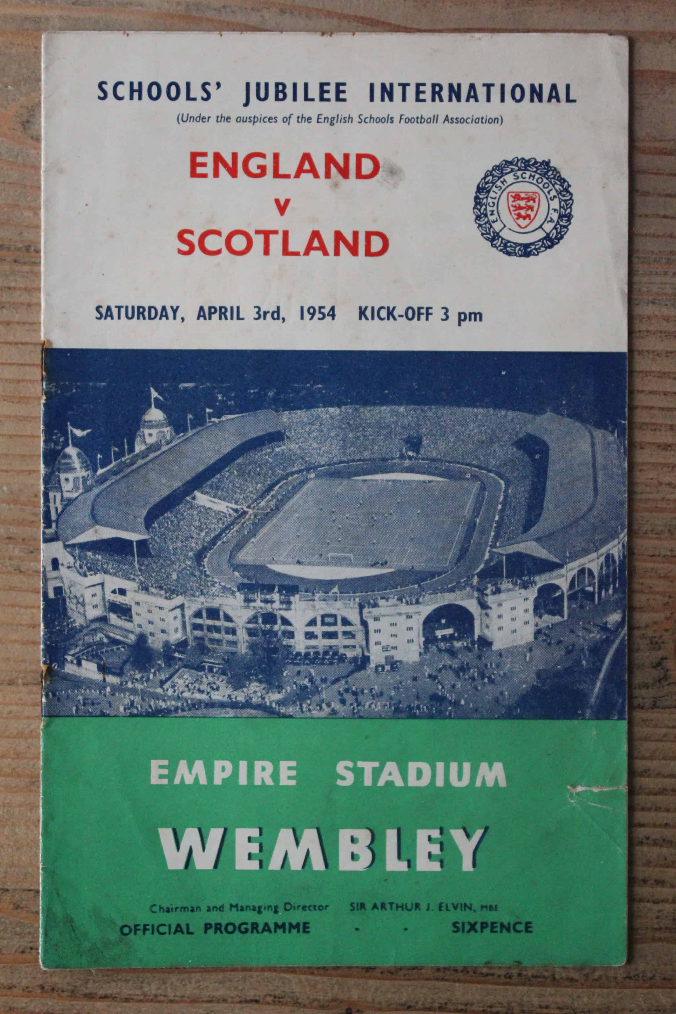 England (Schools) v Scotland (Schools)