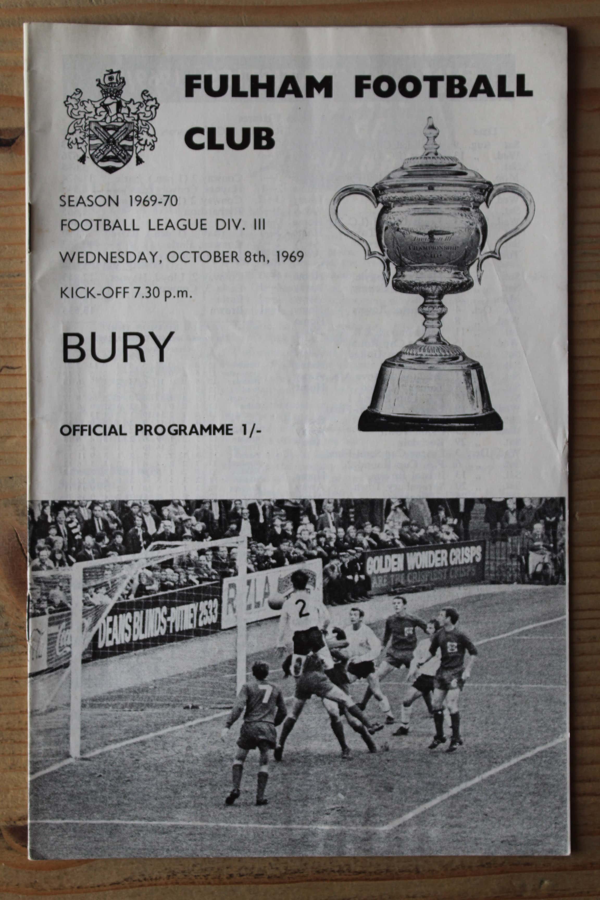 Fulham FC v Bury FC