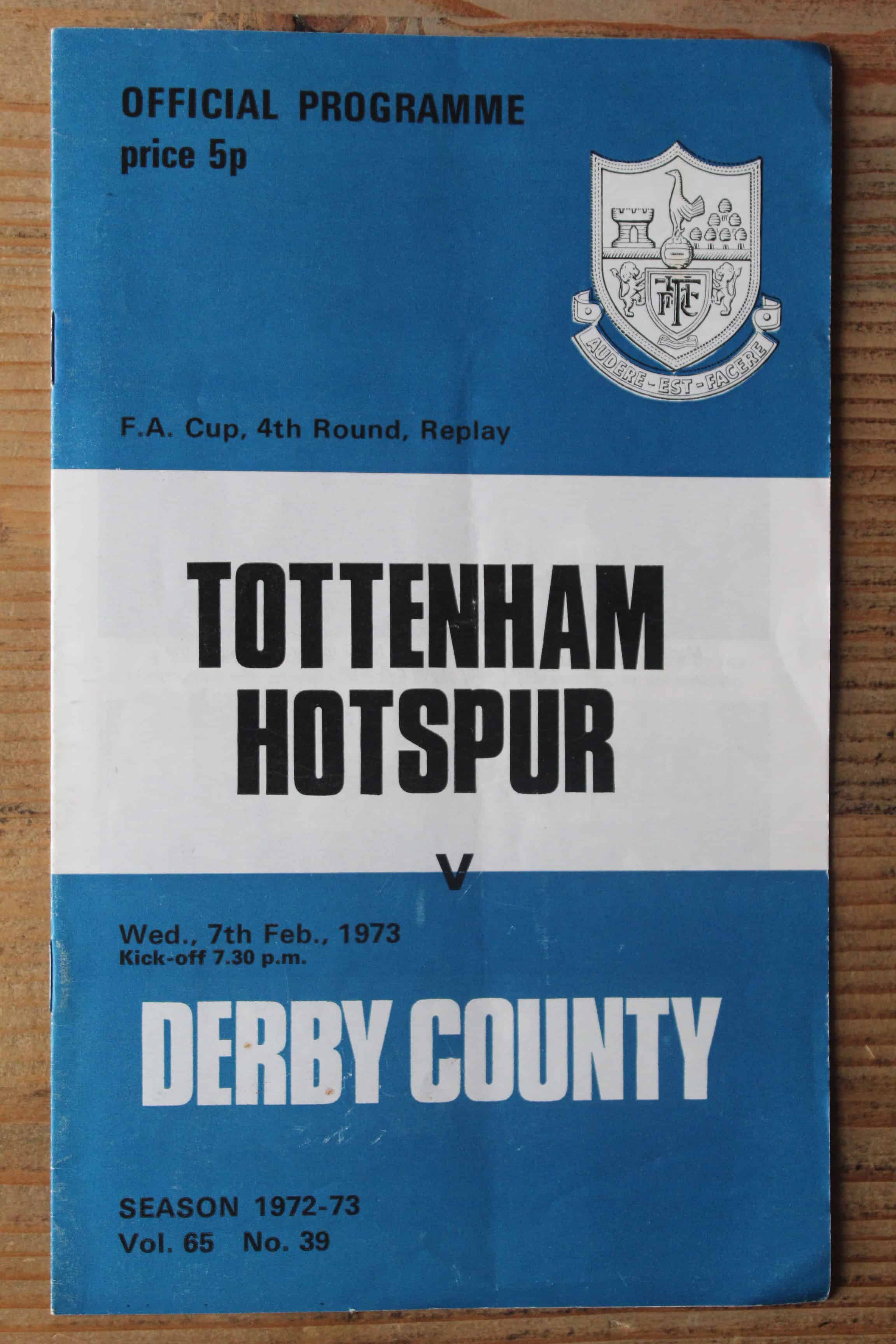 Tottenham Hotspur FC v Derby County FC