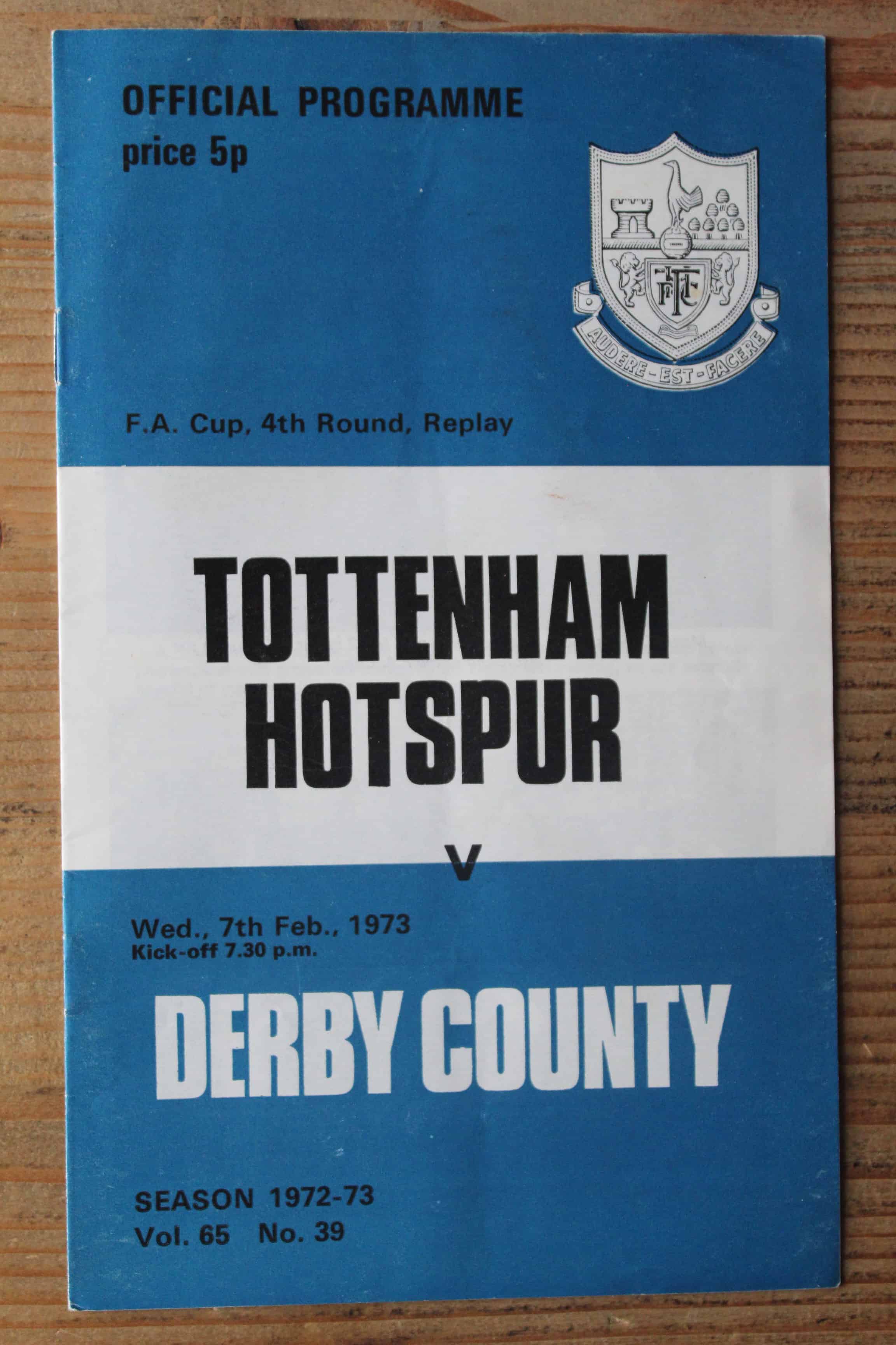 Tottenham Hotspur FC v Derby County FC