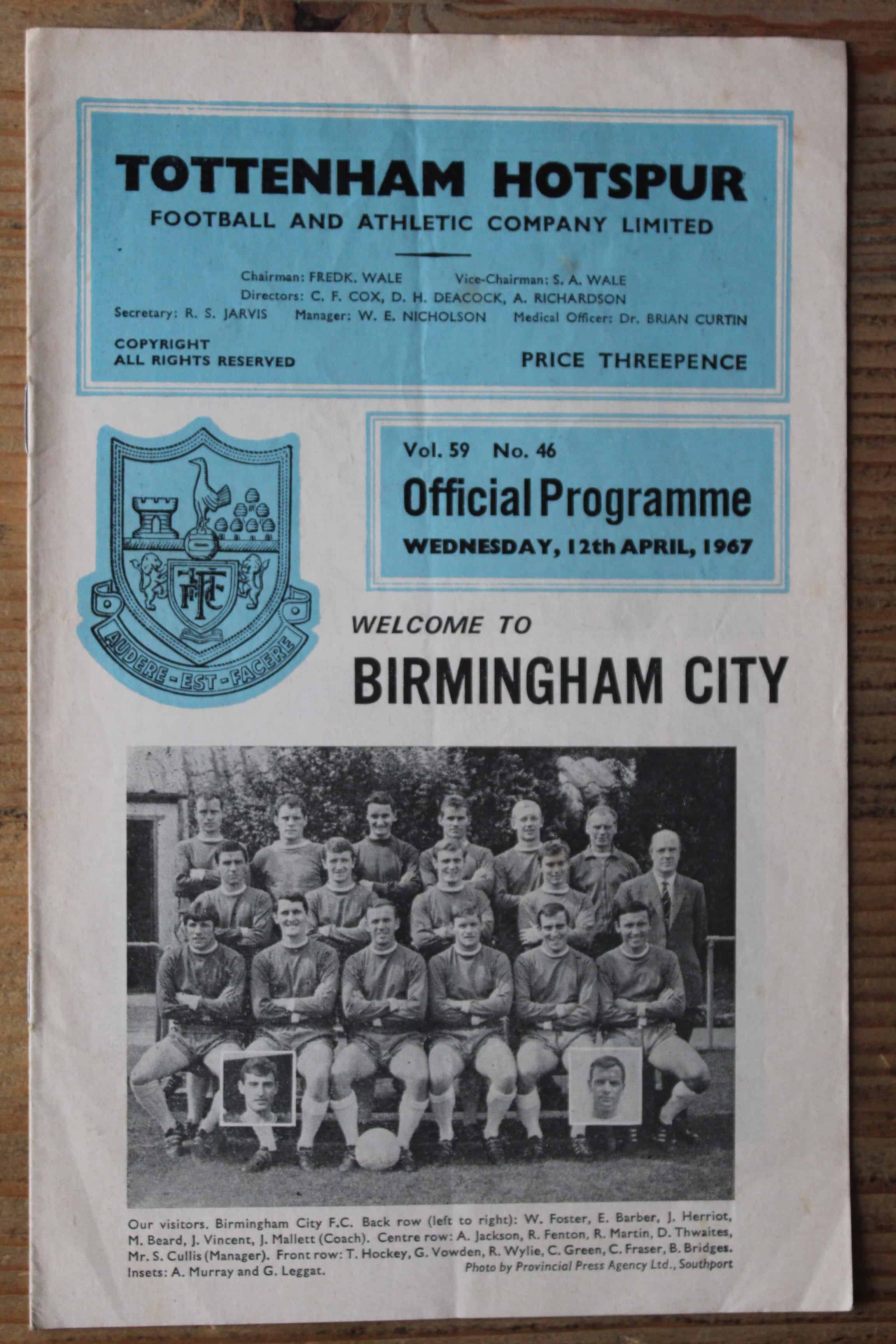 Tottenham Hotspur FC v Birmingham City FC