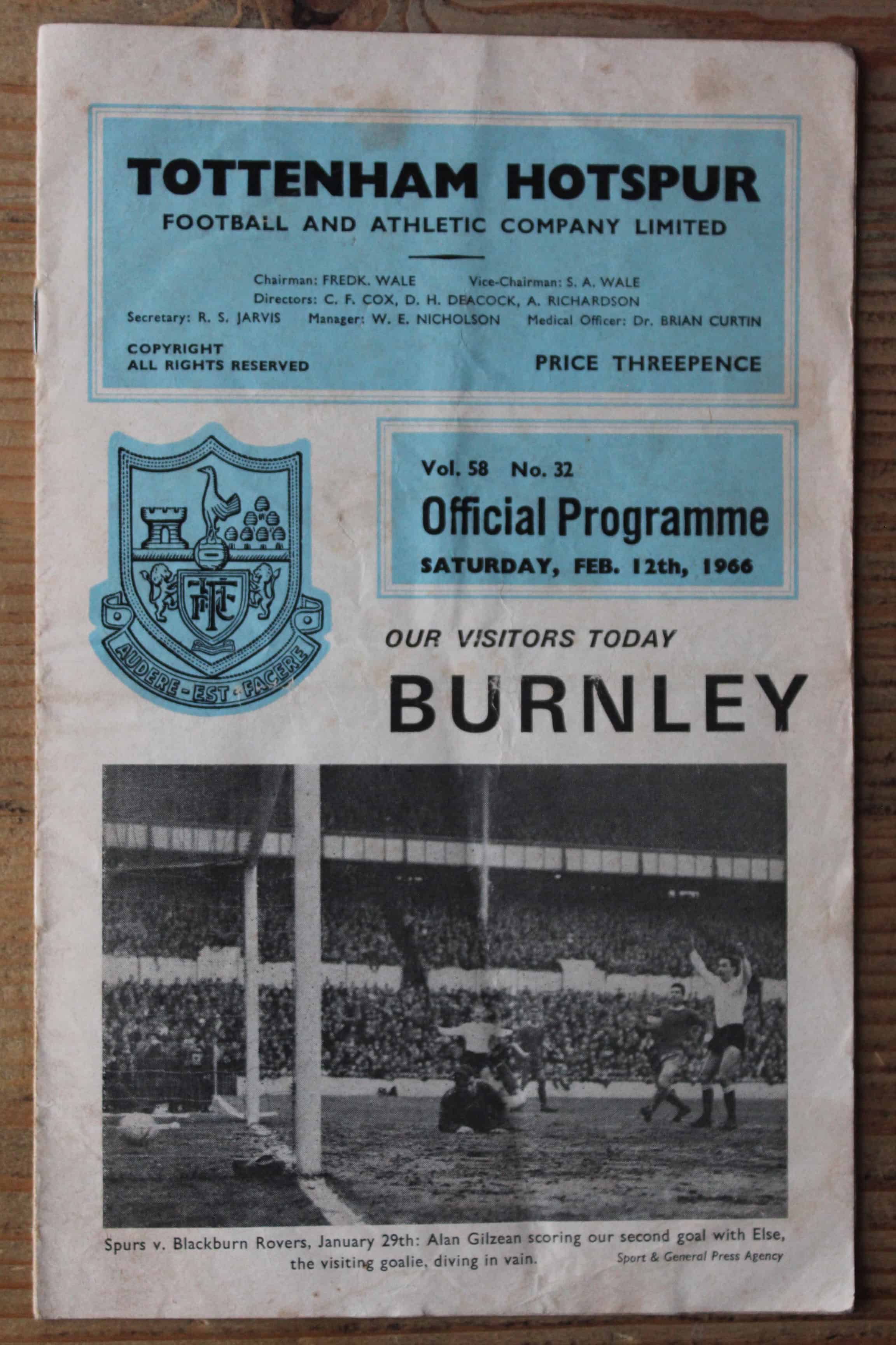 Tottenham Hotspur FC v Burnley FC