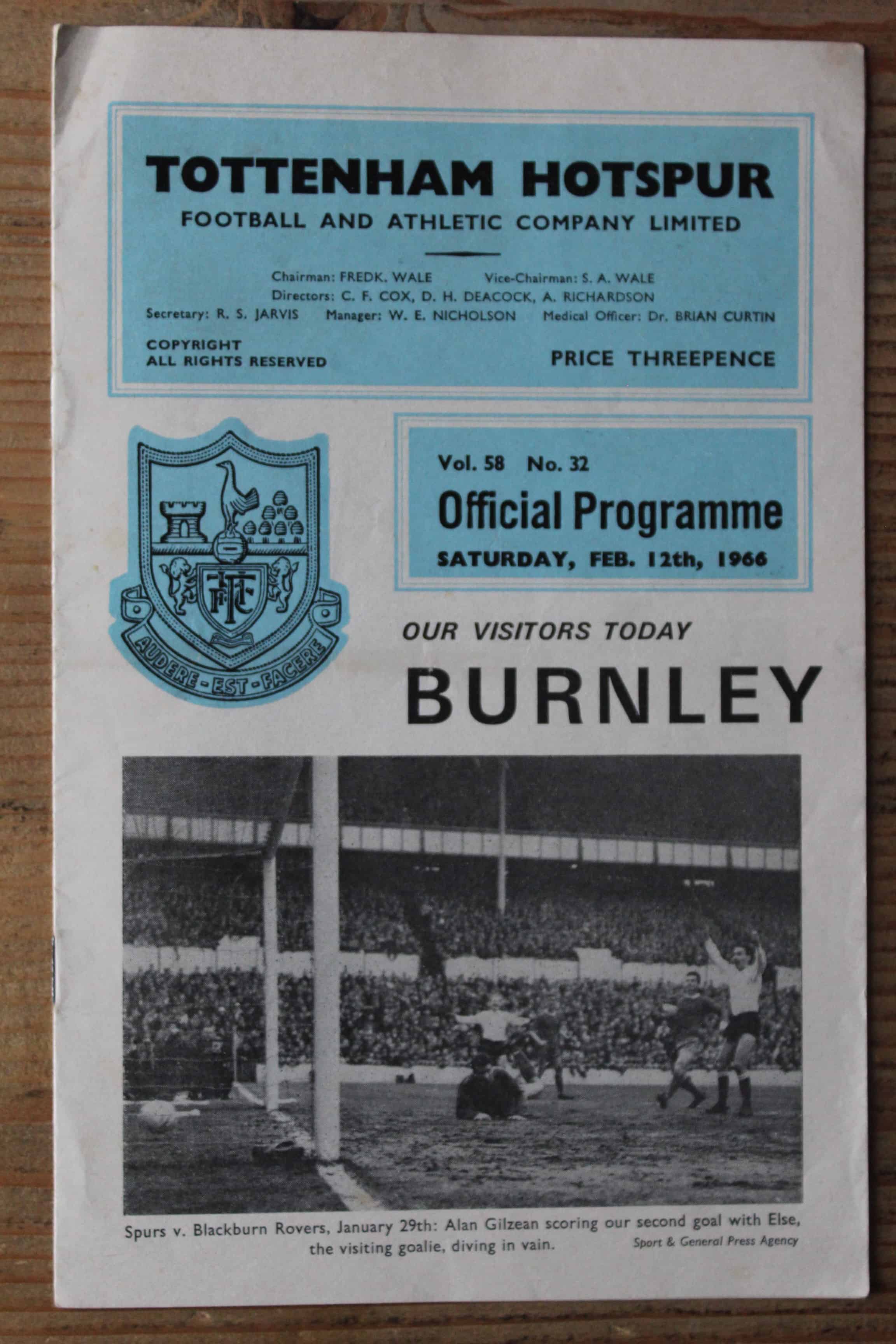 Tottenham Hotspur FC v Burnley FC