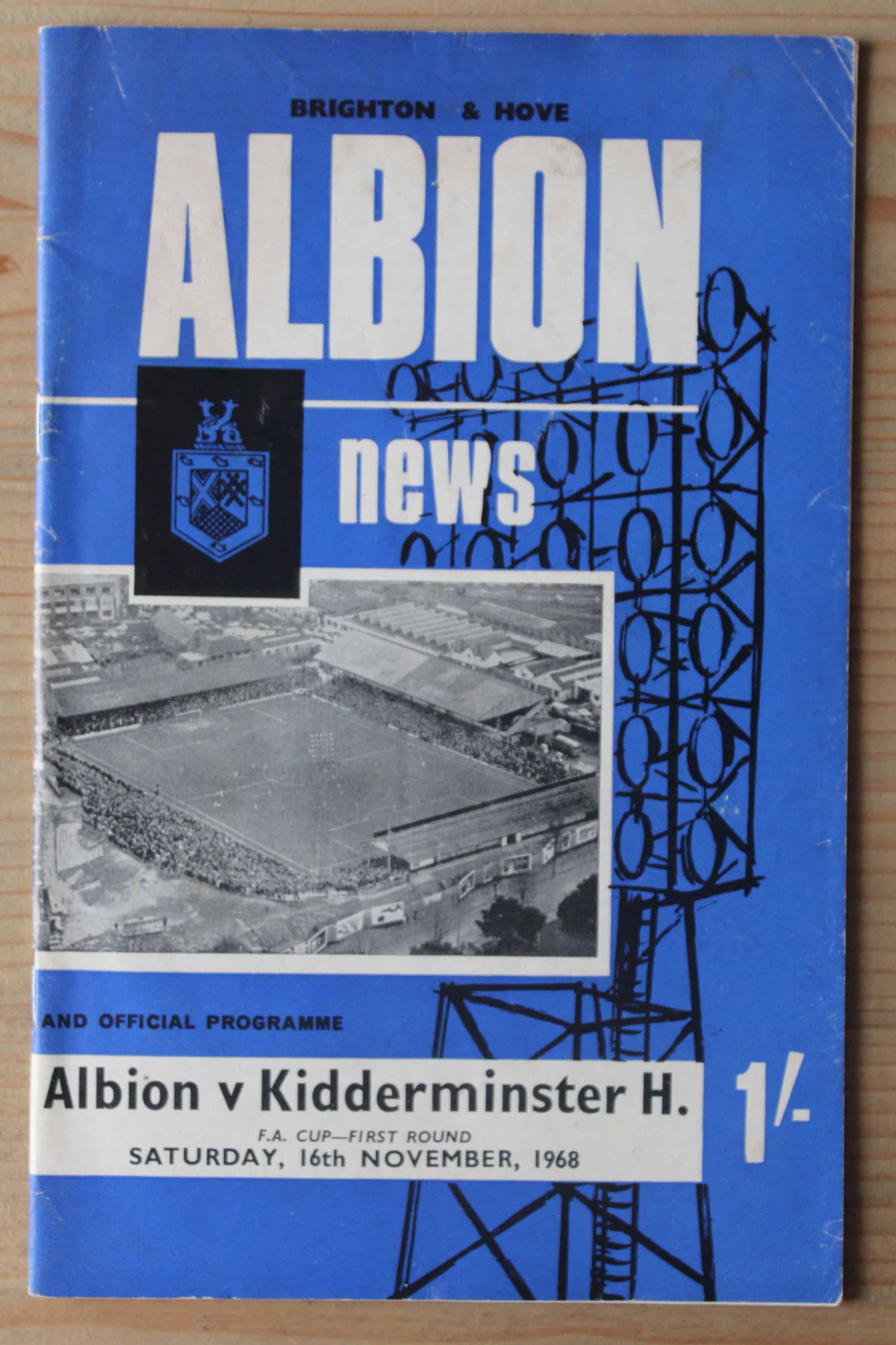 Brighton & Hove Albion FC v Kidderminister Harriers