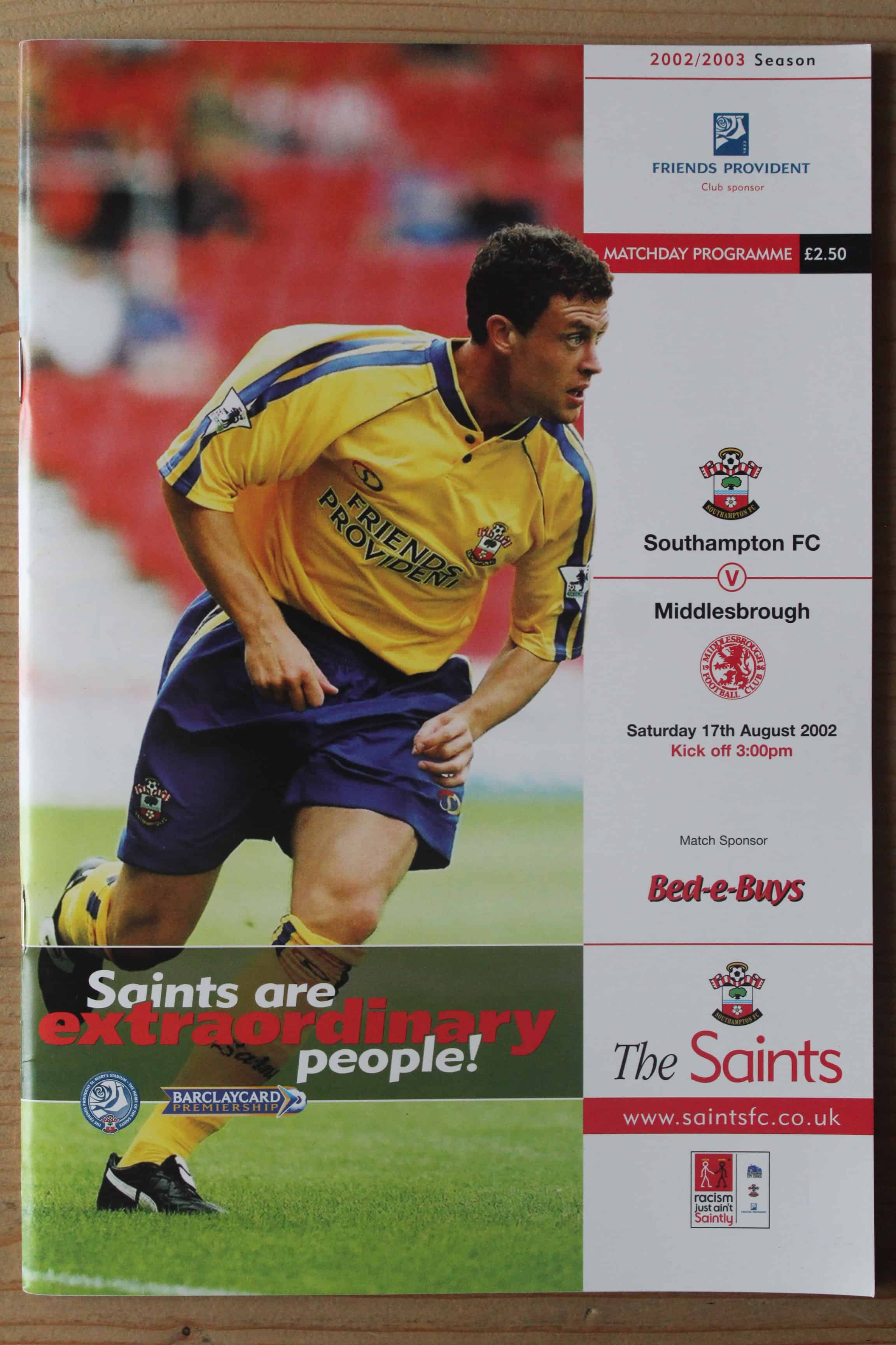 Southampton FC v Middlesbrough FC