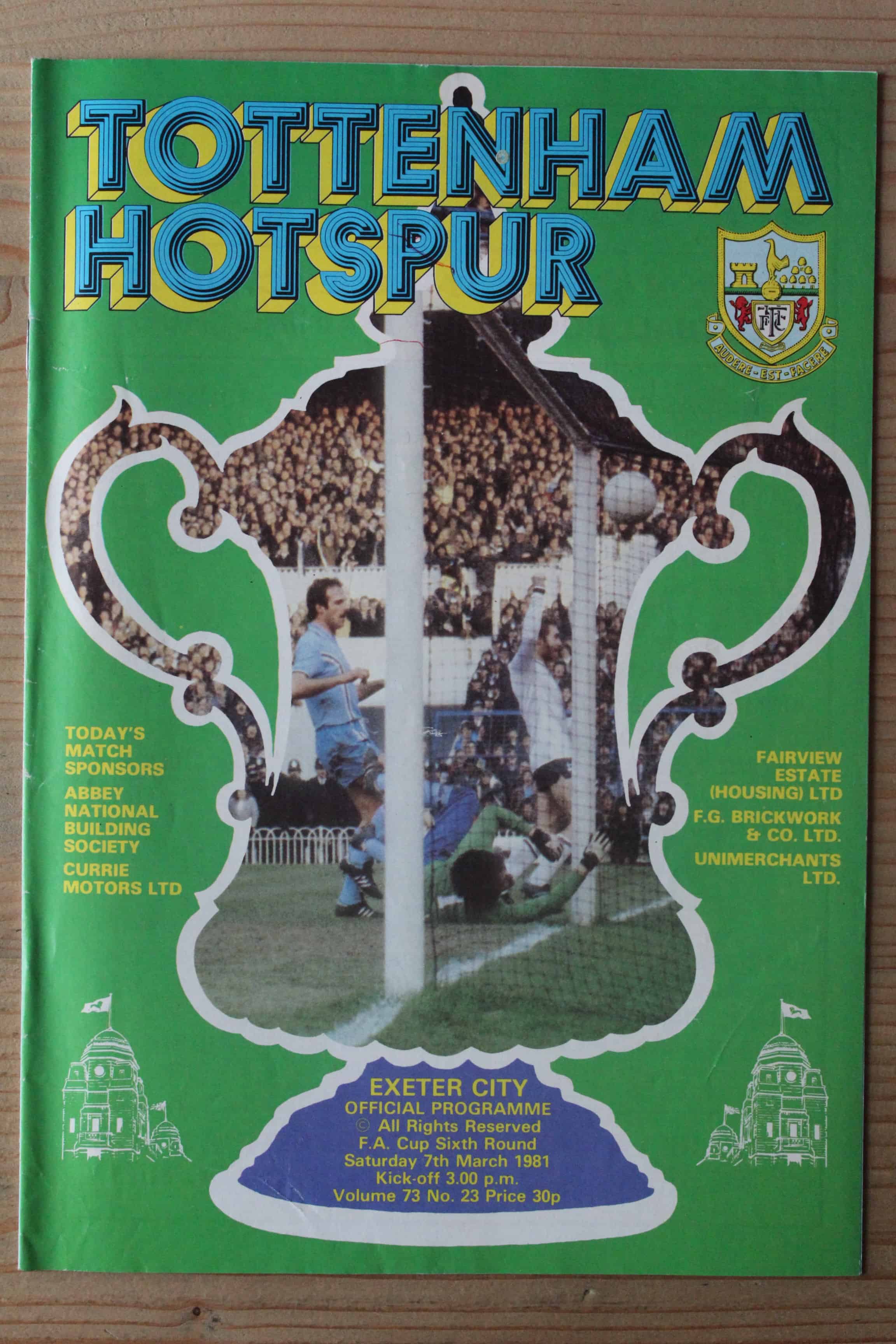Tottenham Hotspur FC v Exeter City FC