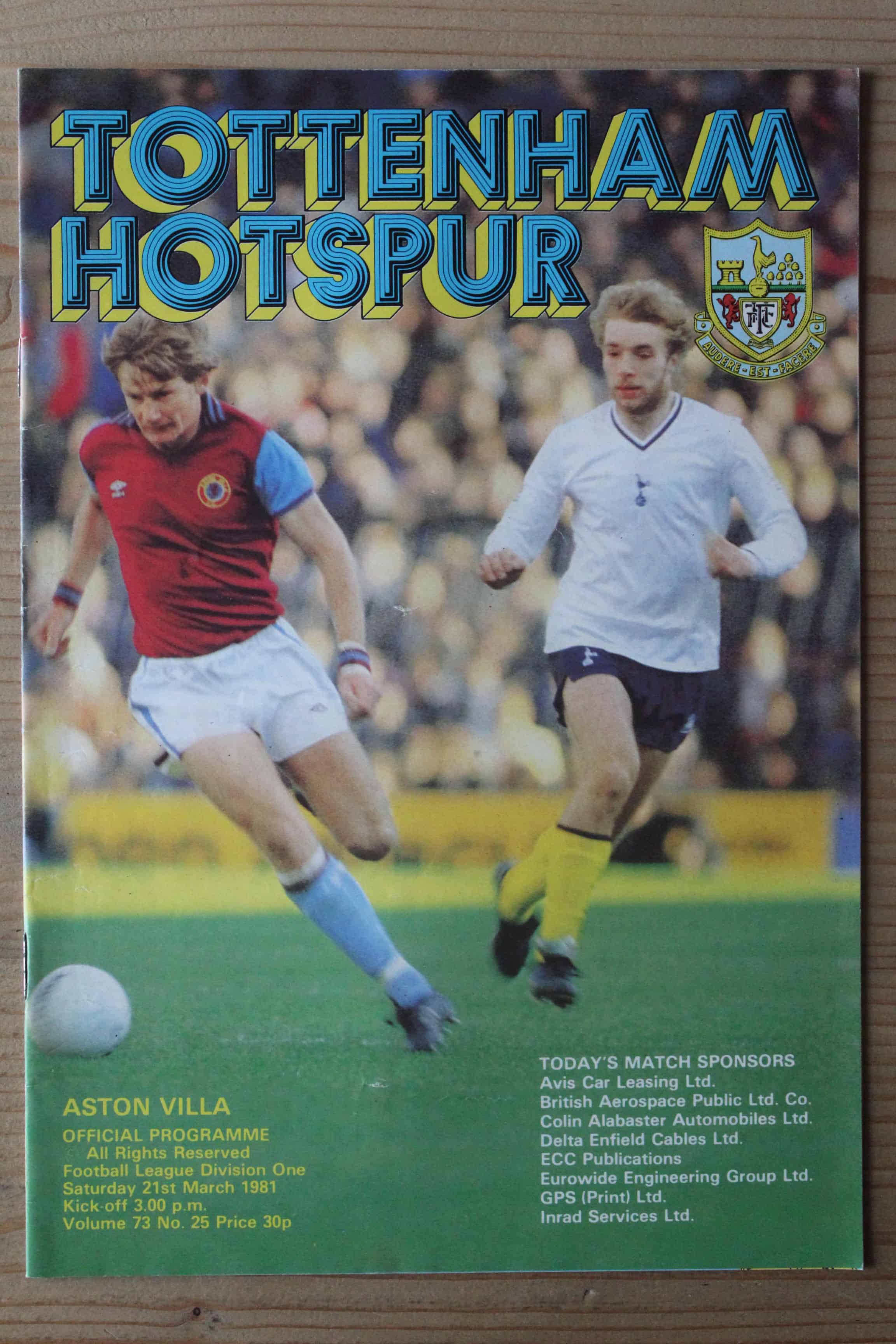 Tottenham Hotspur FC v Aston Villa FC