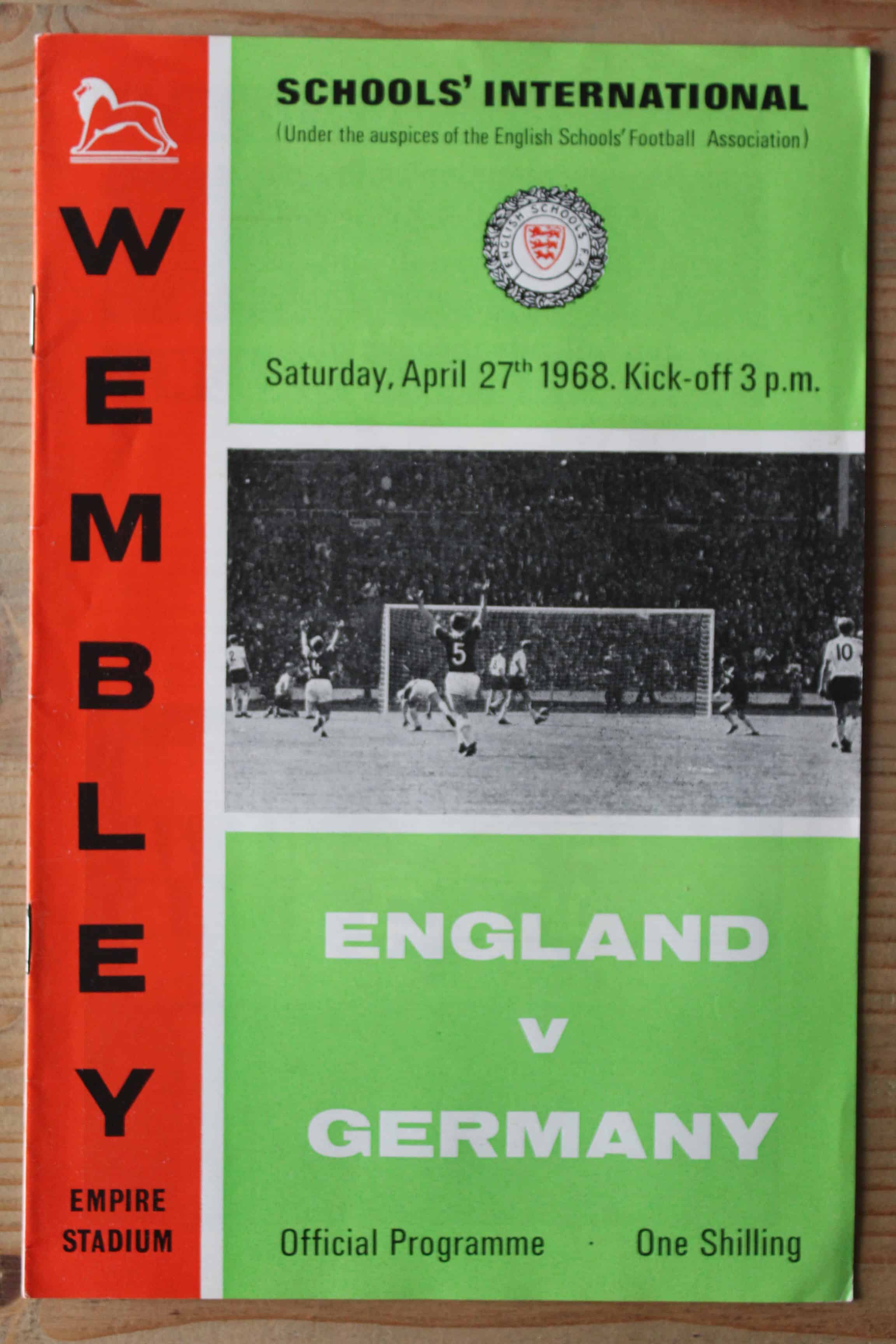 England (Schools) v West Germany (Schools)
