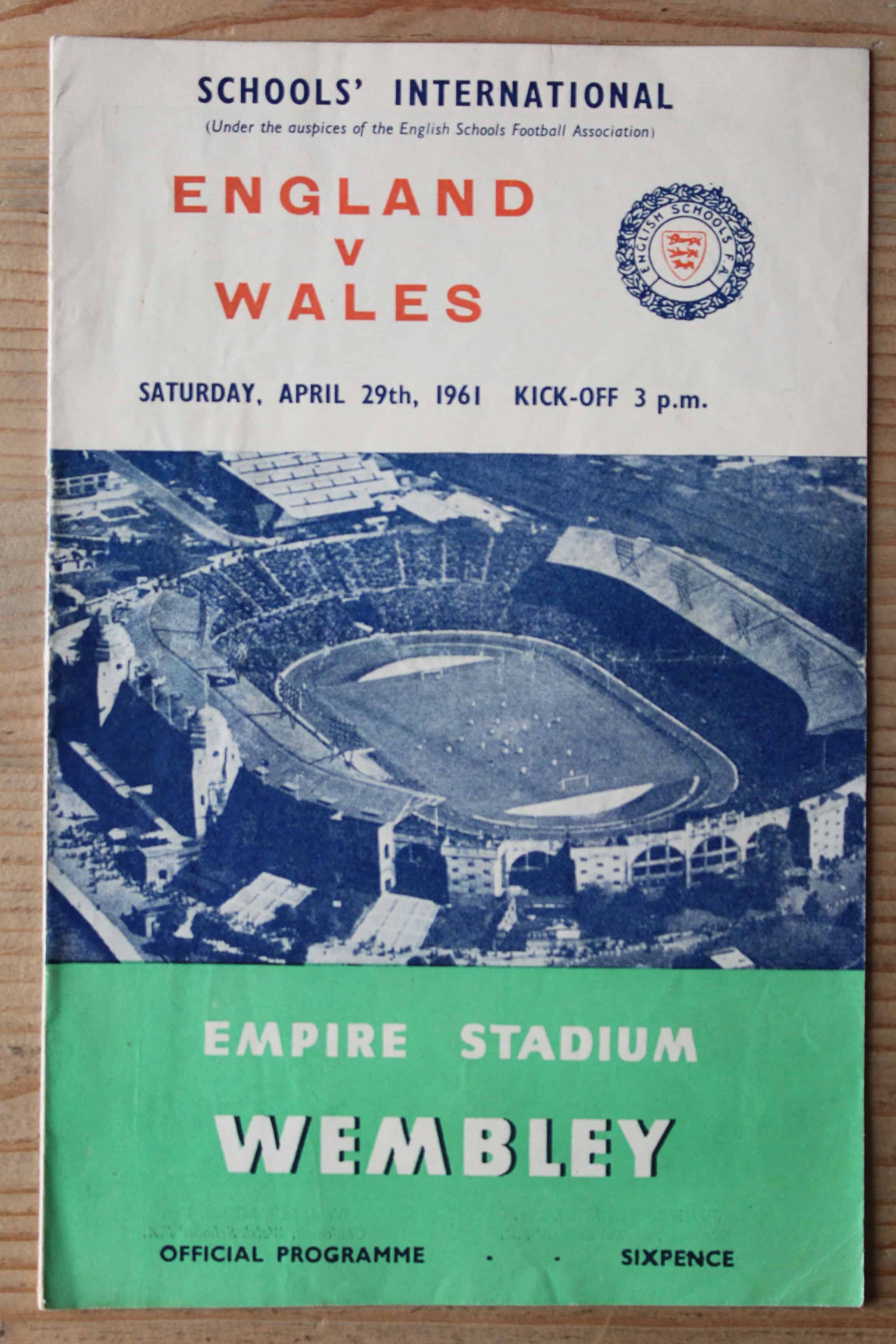 England (Schools) v Wales (Schools)