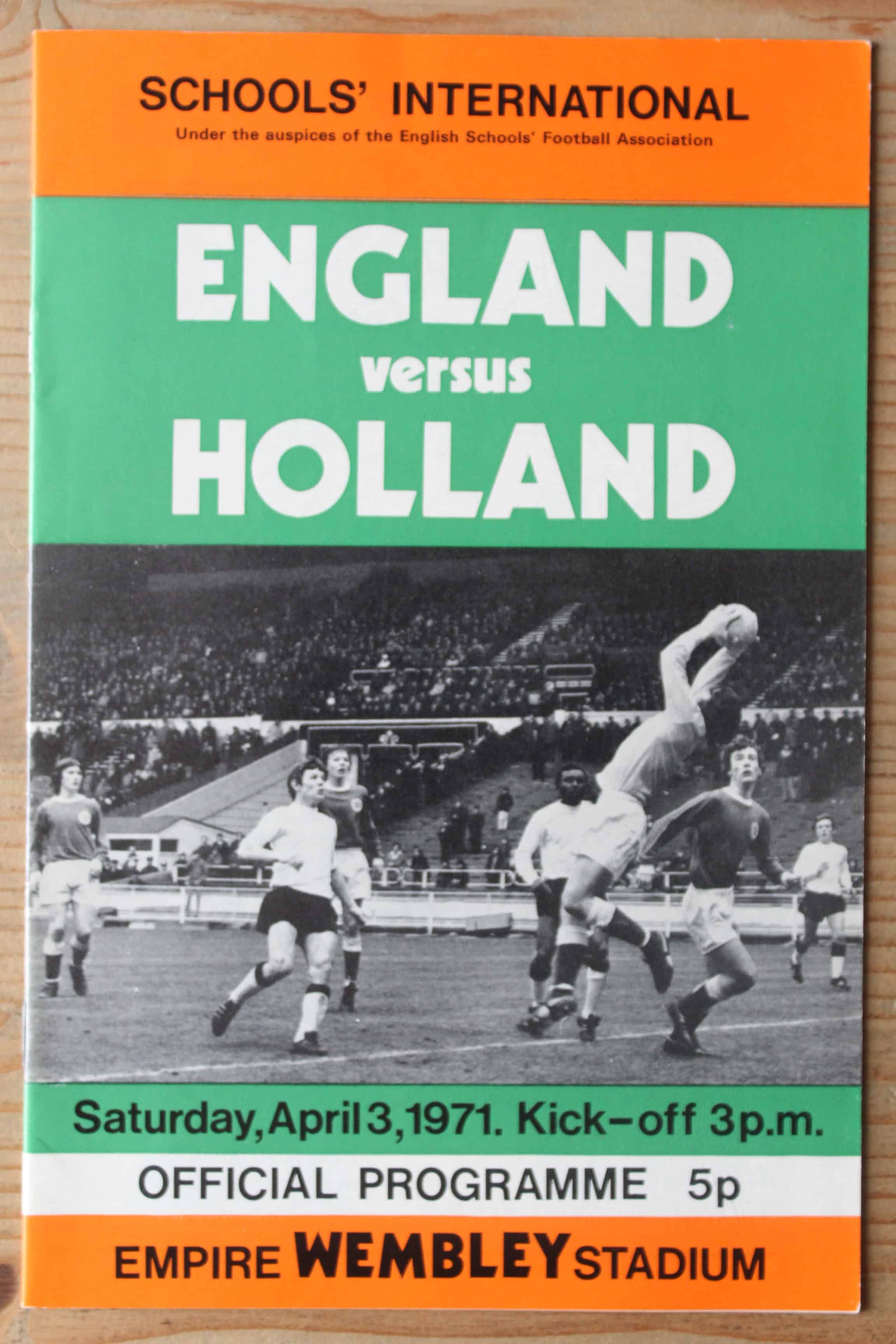 England (Schools) v Holland (Schools)