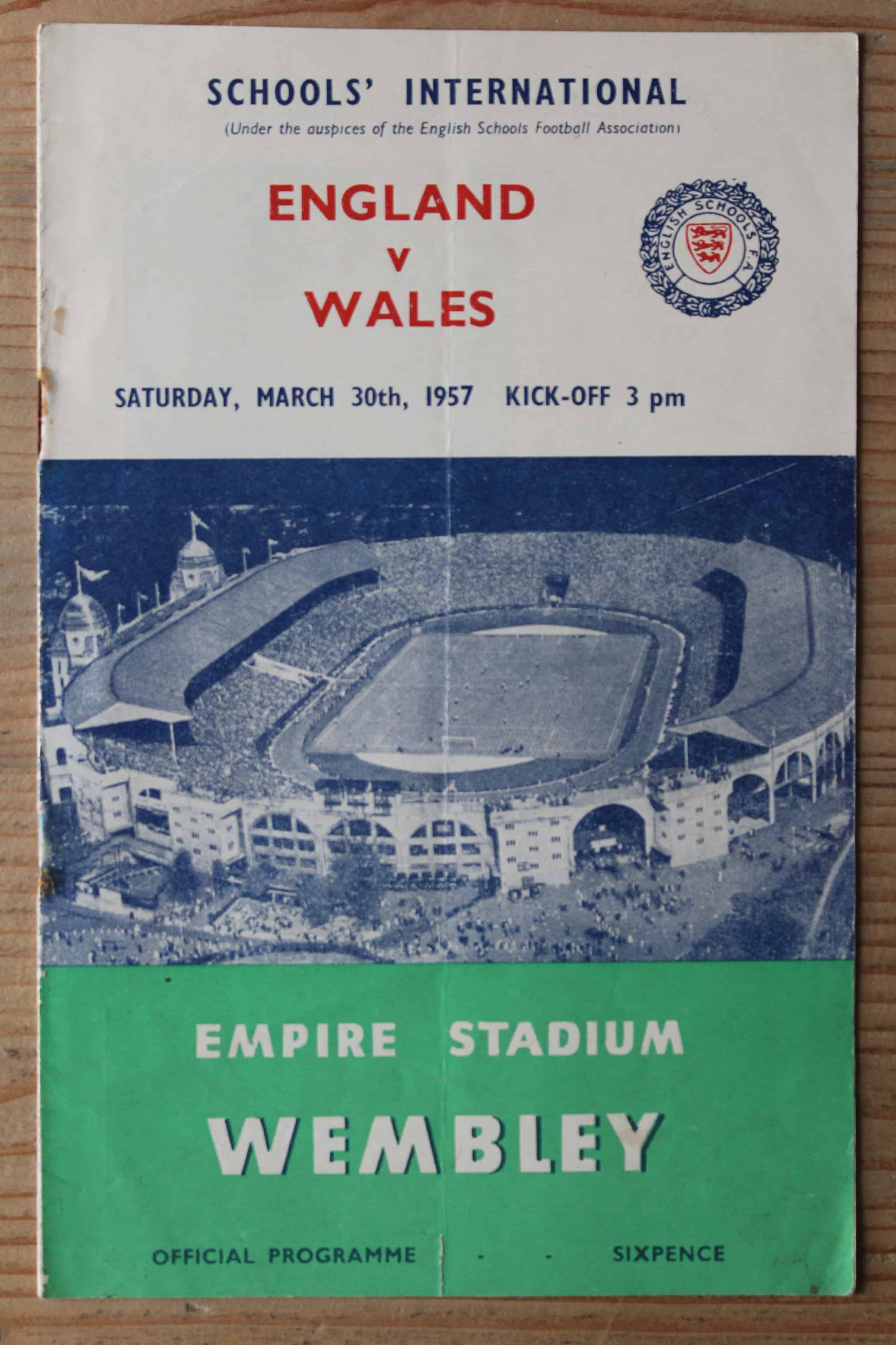 England (Schools) v Wales (Schools)