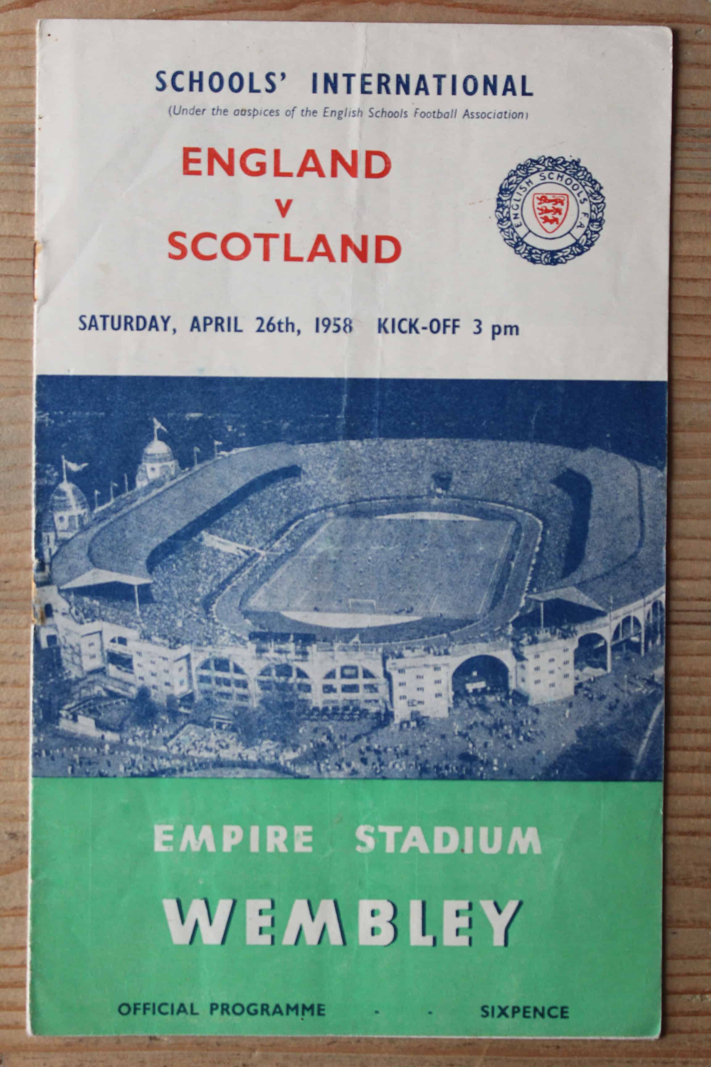 England (Schools) v Scotland (Schools)