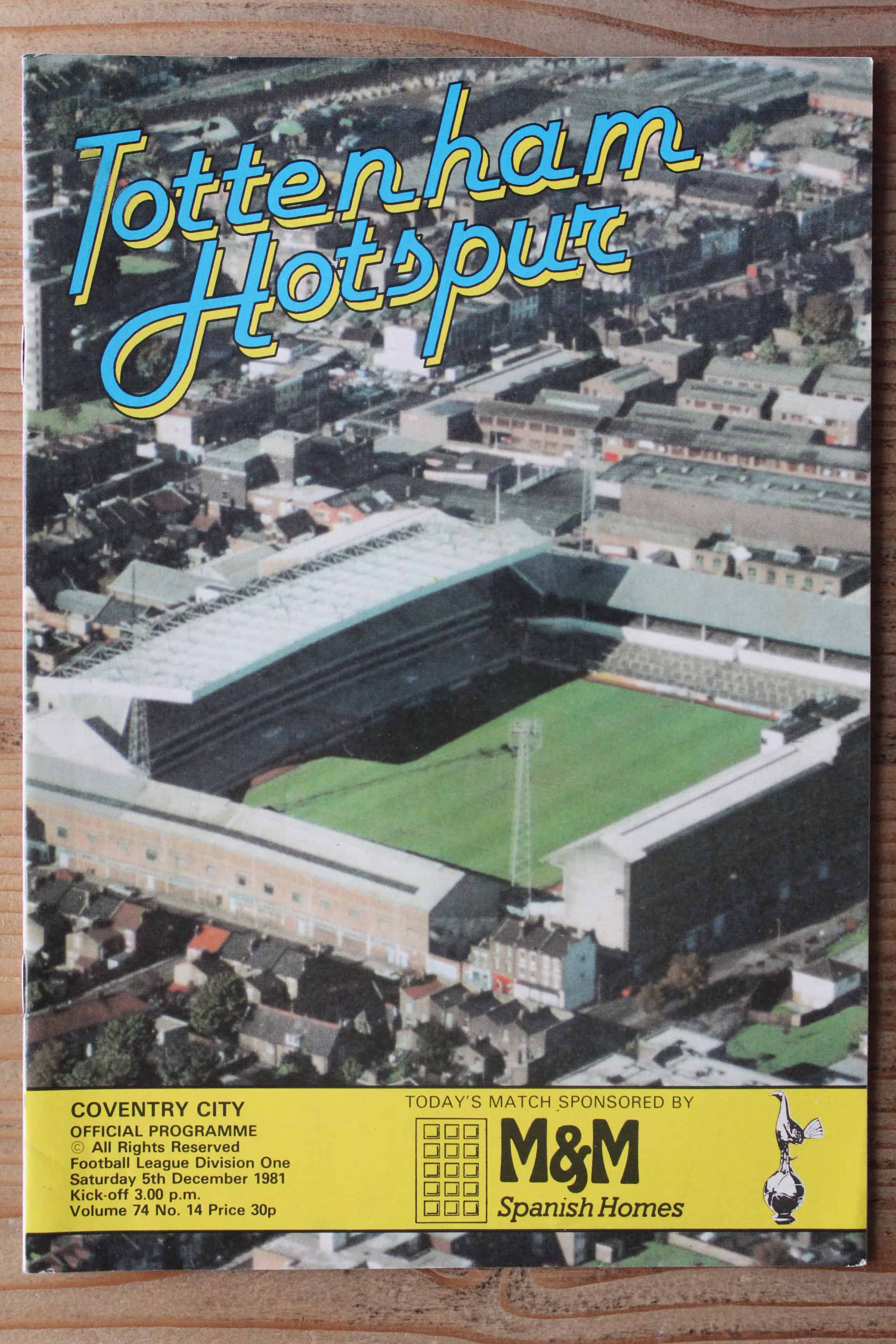 Tottenham Hotspur FC v Coventry City FC