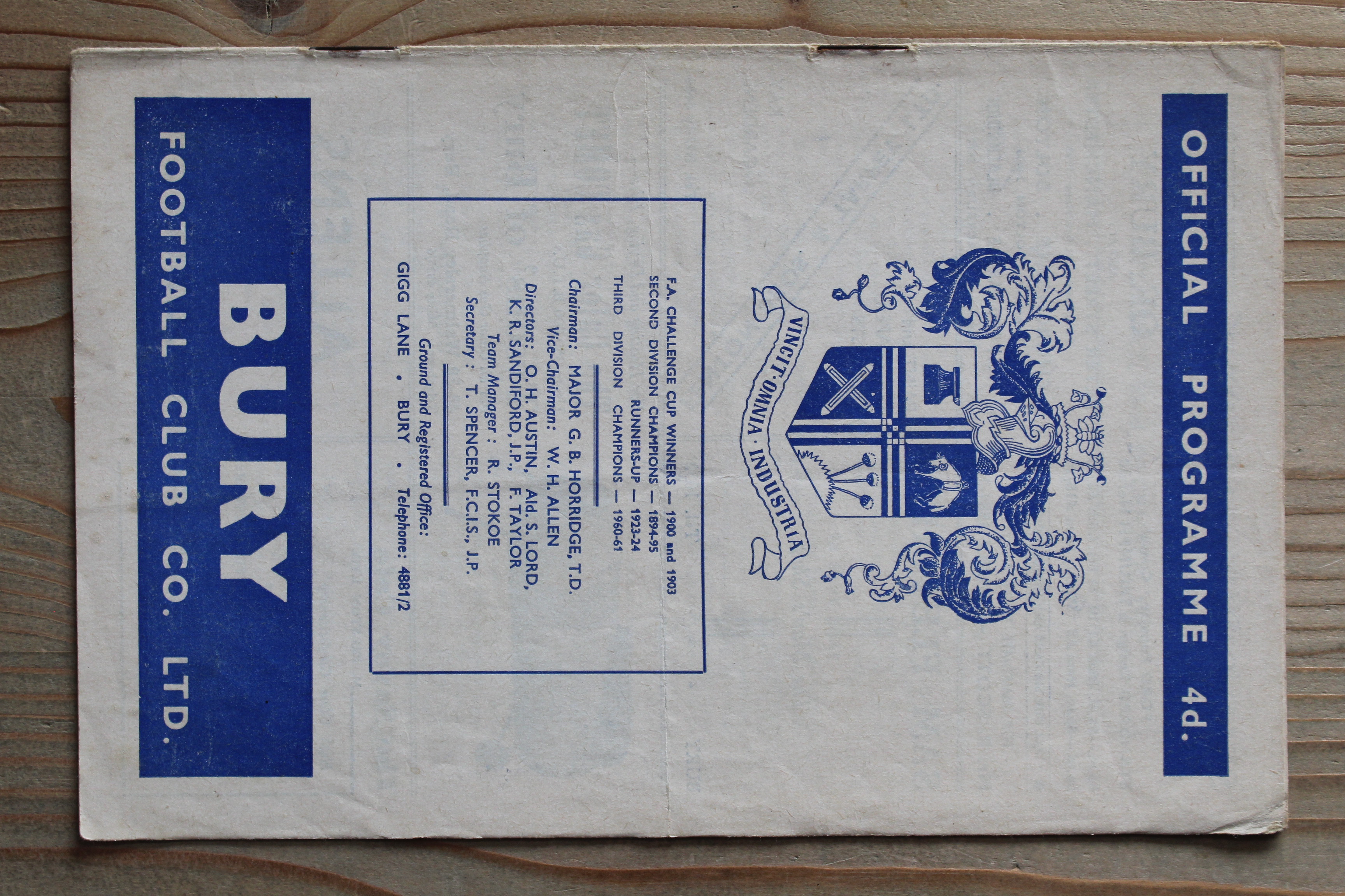 Bury FC v Southampton FC