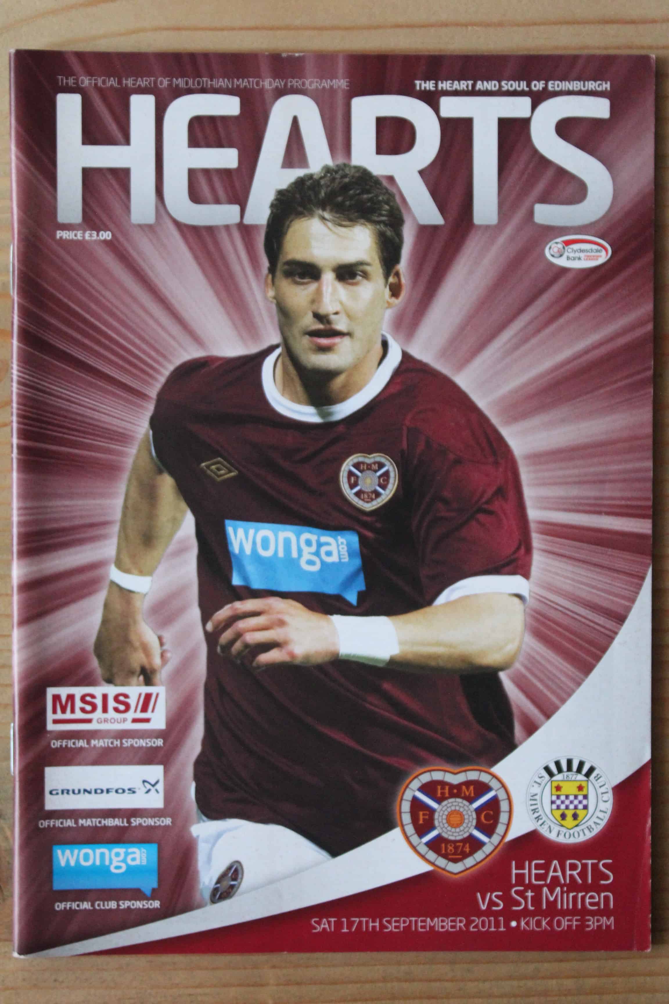 Heart Of Midlothian (Hearts) v St Mirren FC