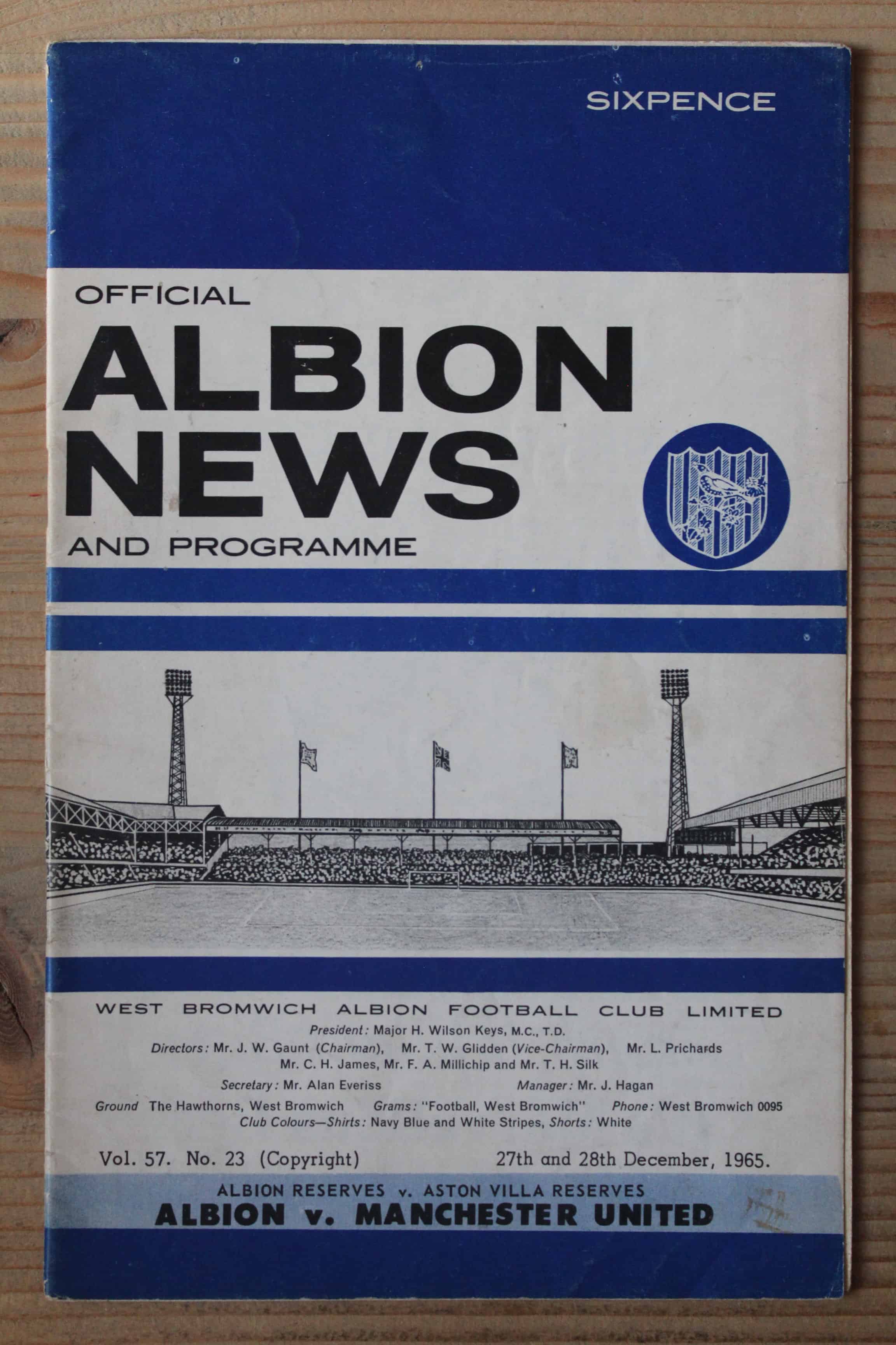 West Bromwich Albion FC  v Manchester United FC