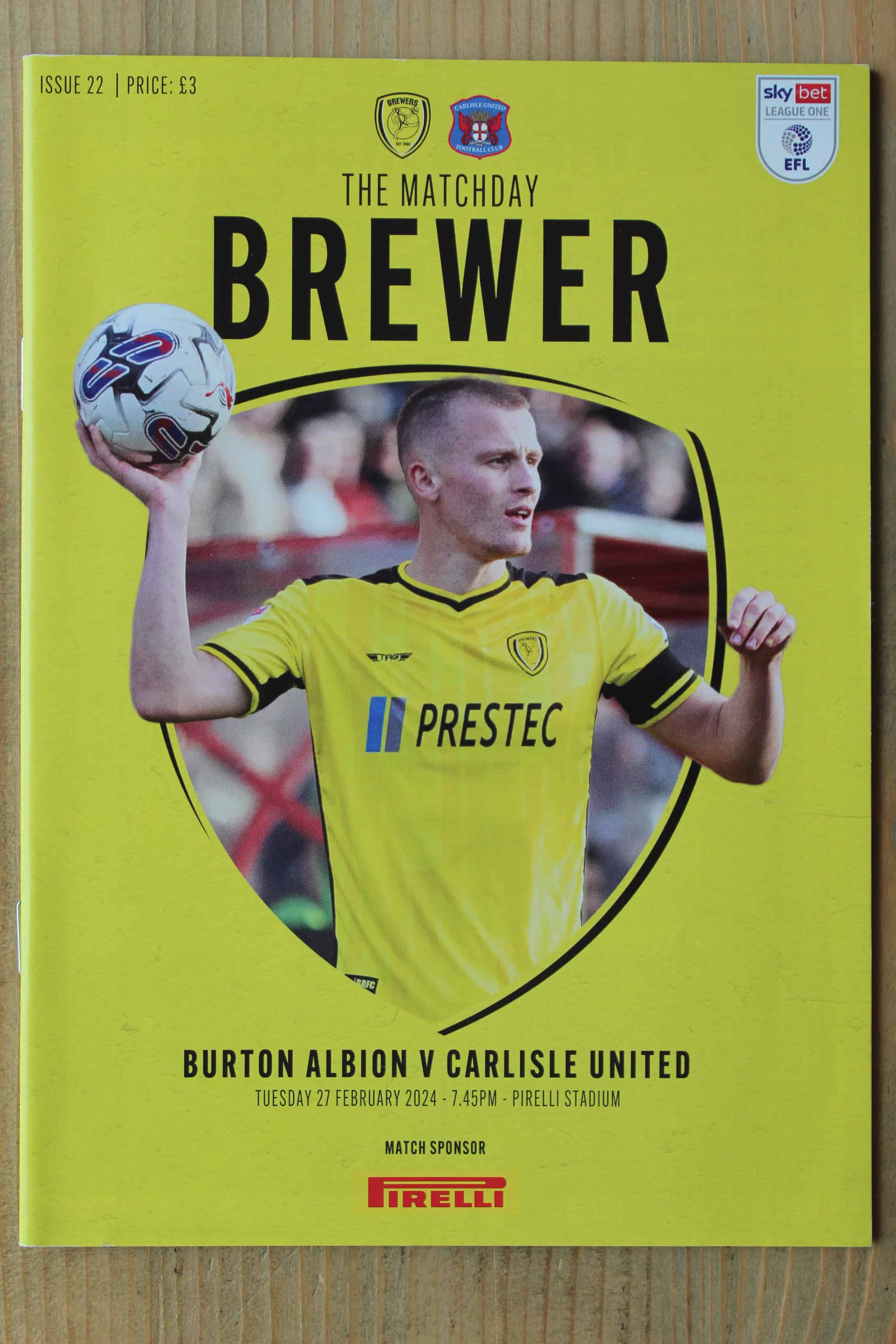 Burton Albion FC v Carlisle United FC