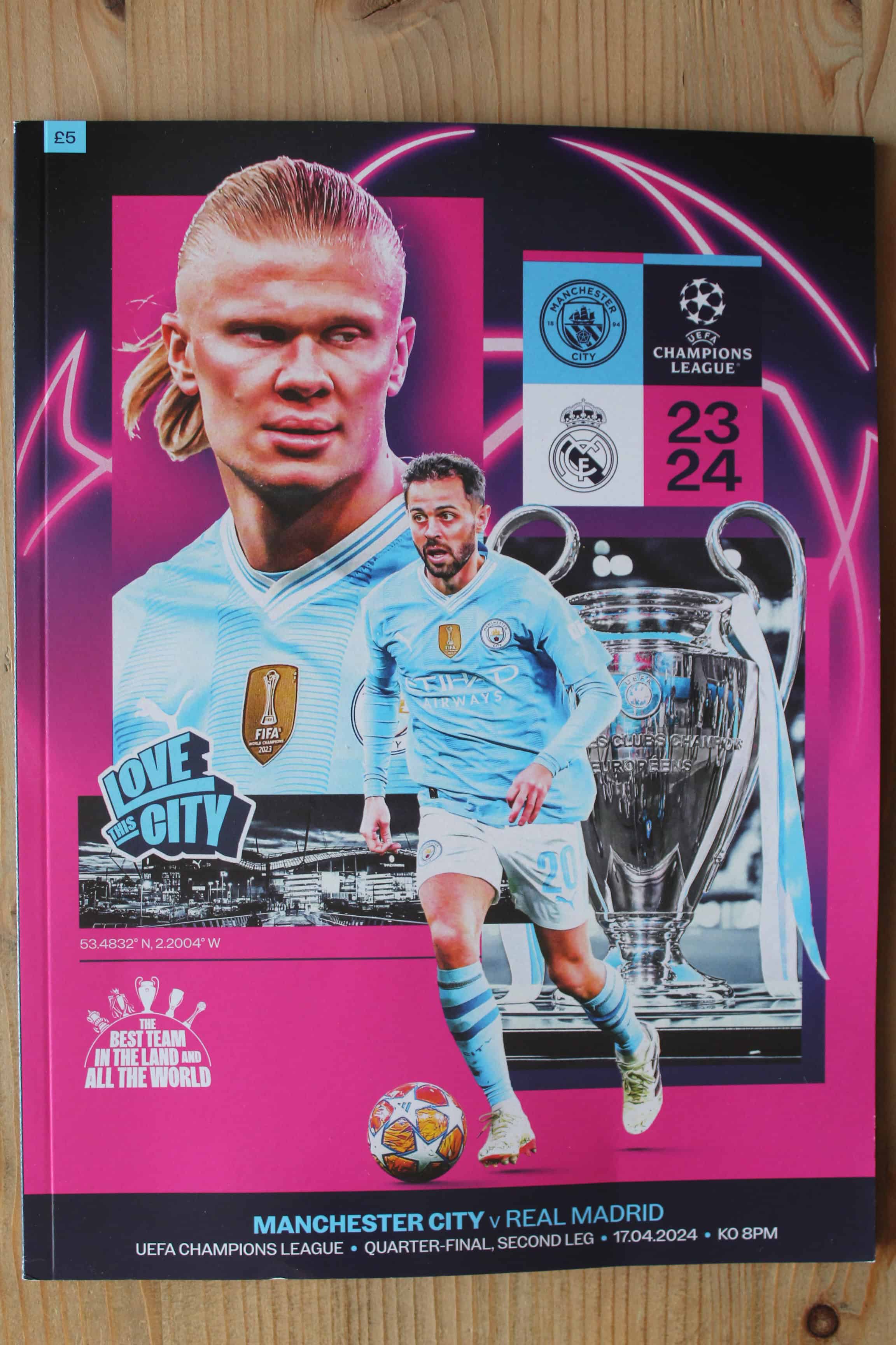 Manchester City FC v Real Madrid