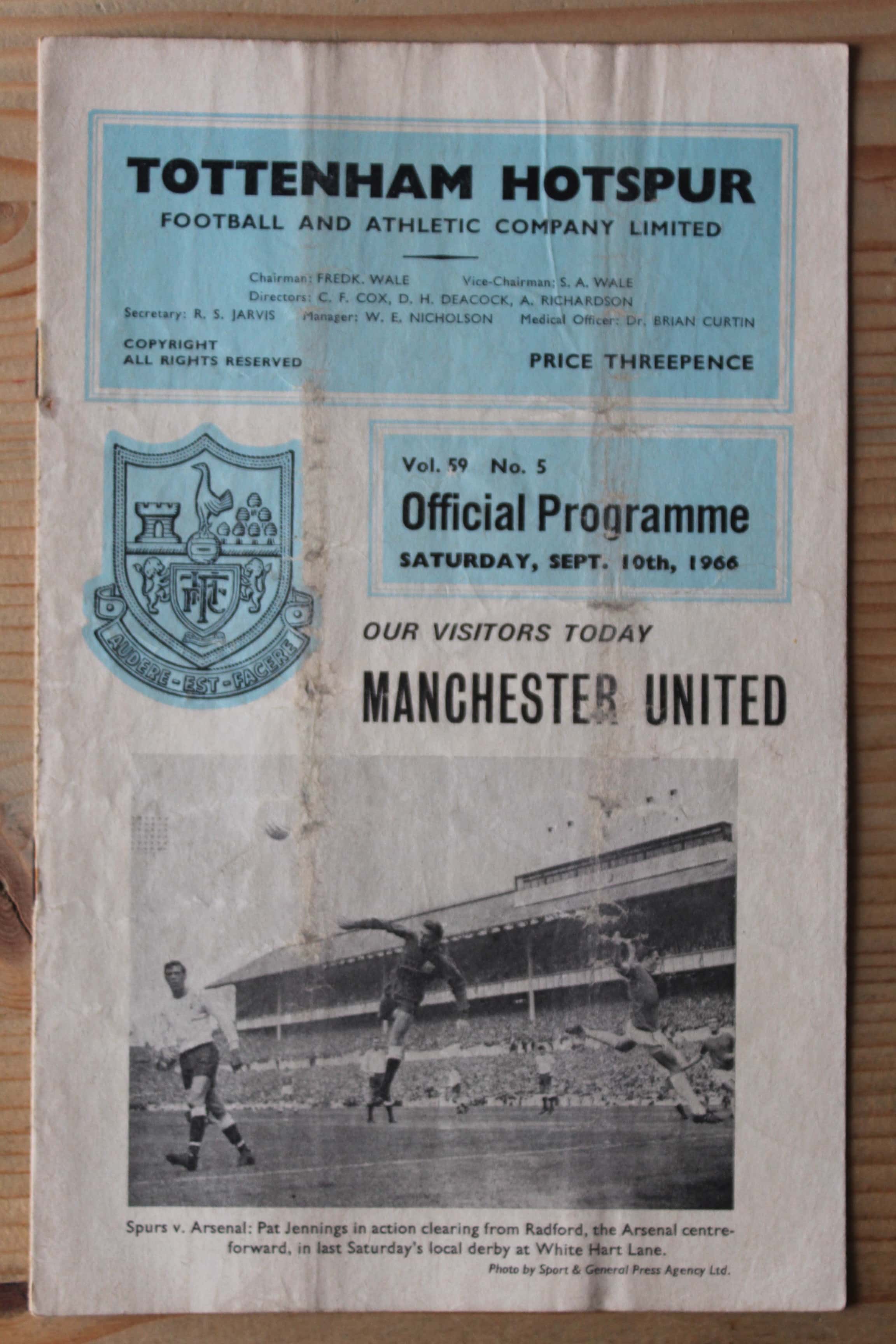 Tottenham Hotspur FC v Manchester United FC