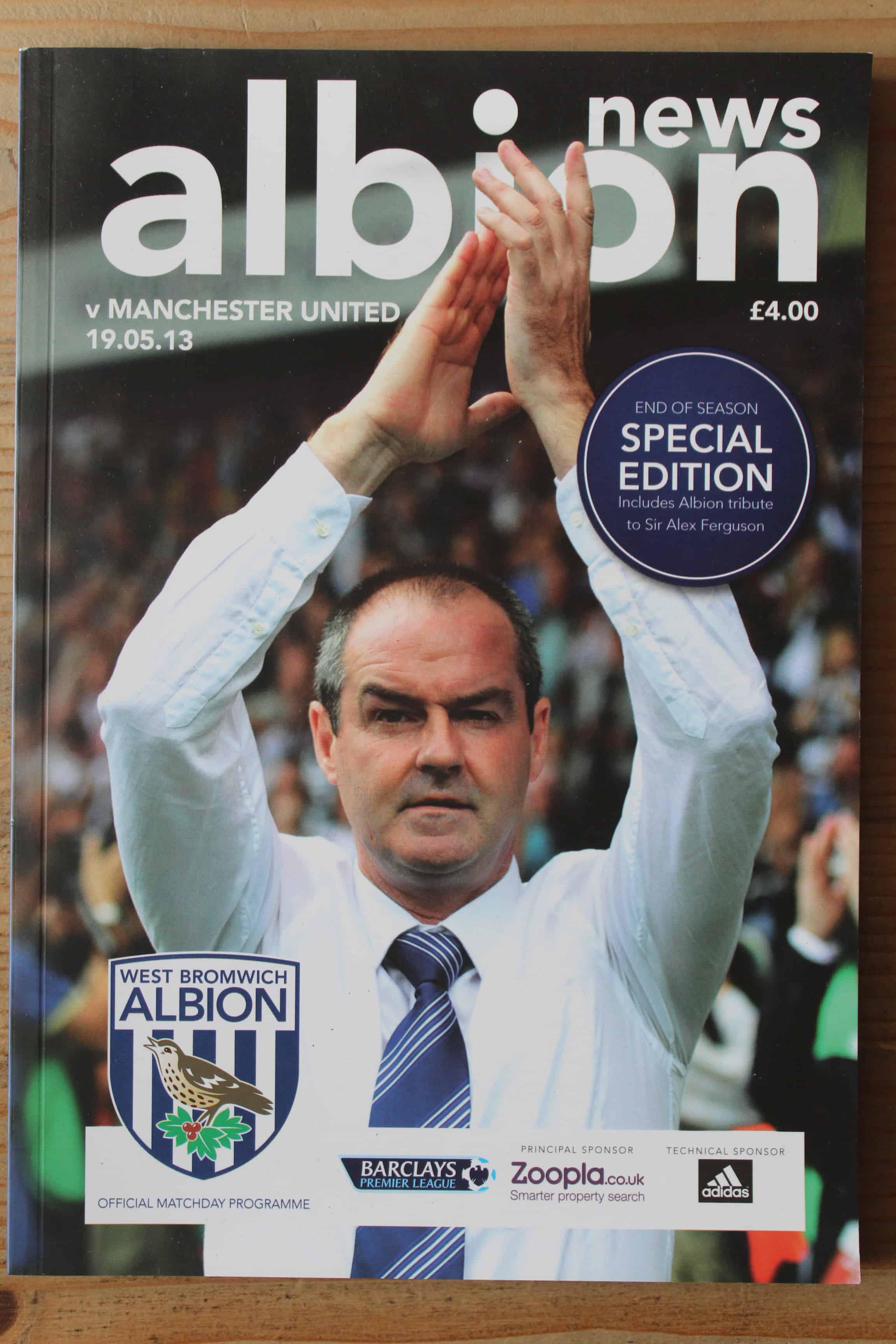 West Bromwich Albion FC  v Manchester United FC