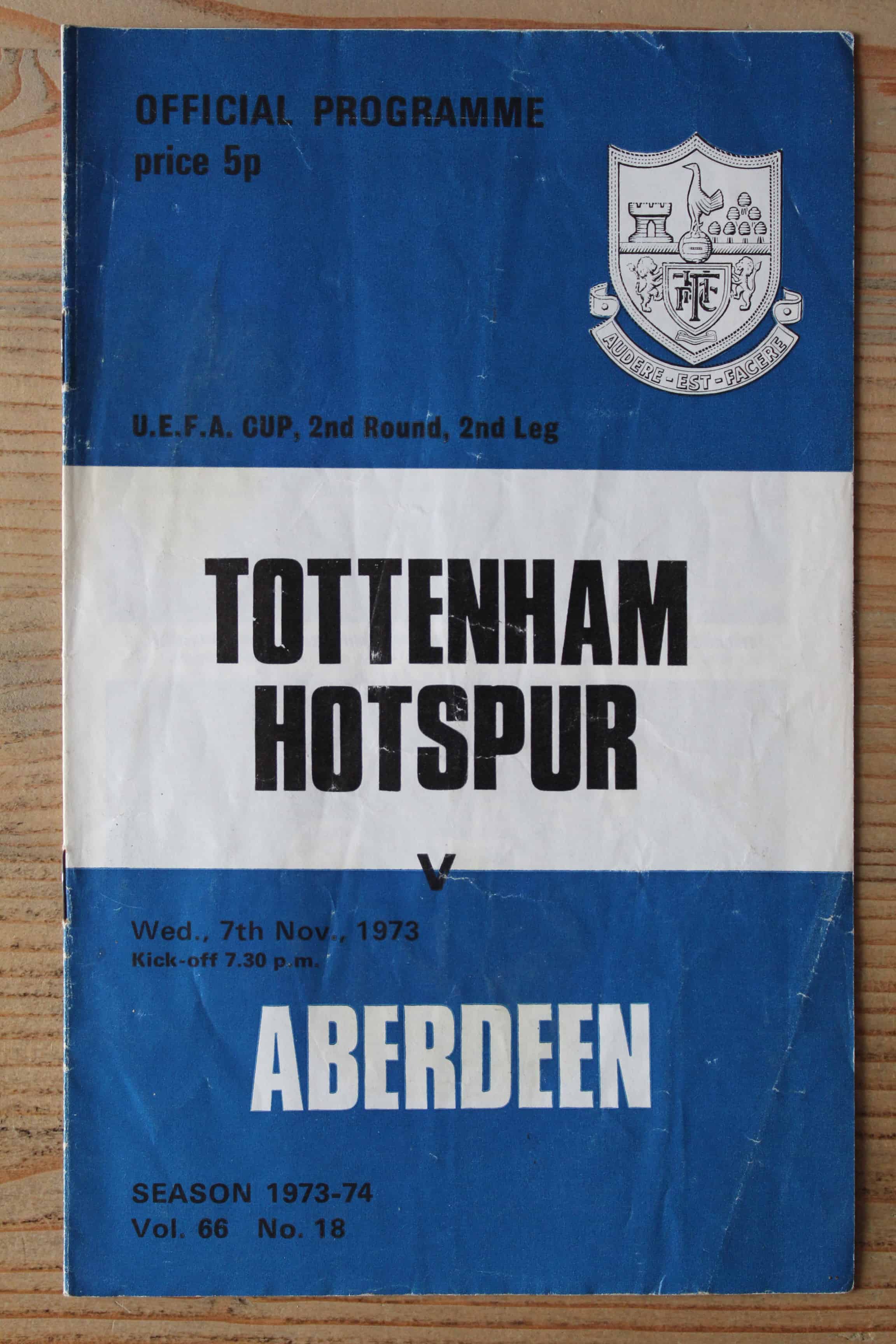Tottenham Hotspur FC v Aberdeen FC