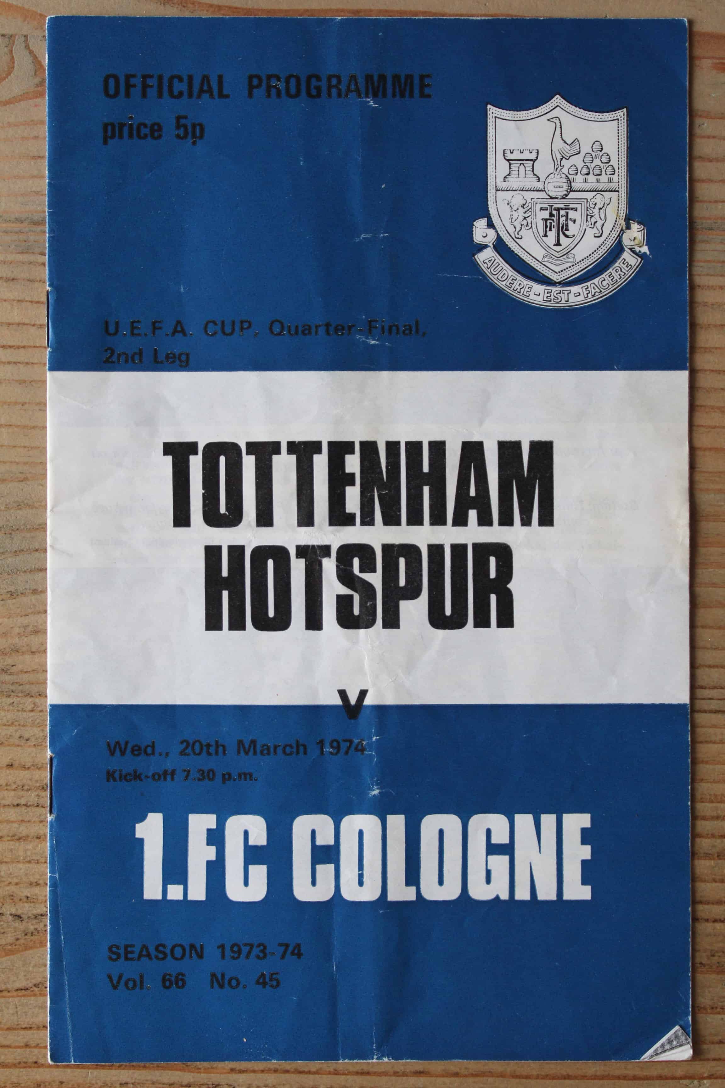 Tottenham Hotspur FC v Cologne