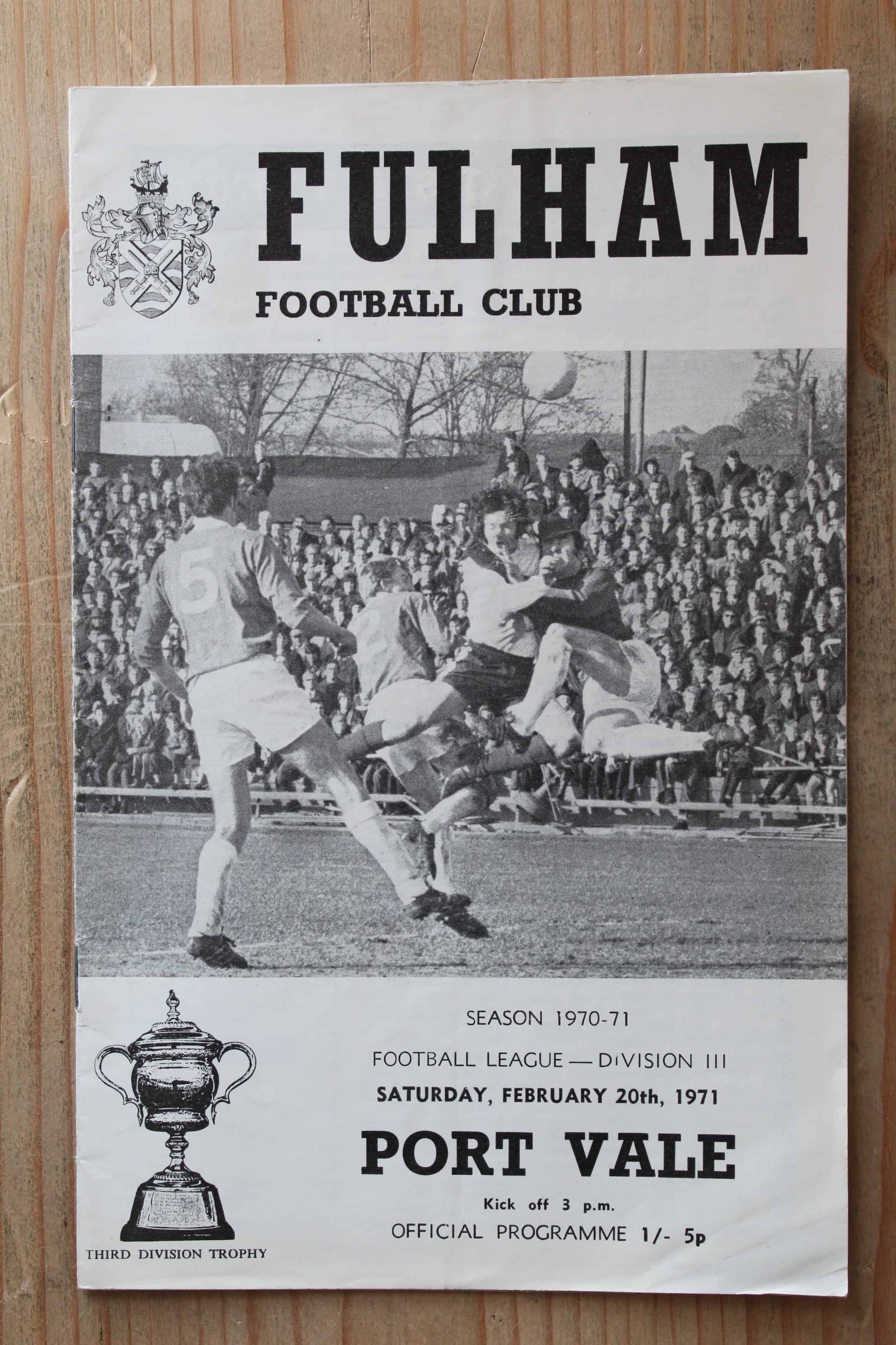Fulham FC v Port Vale FC