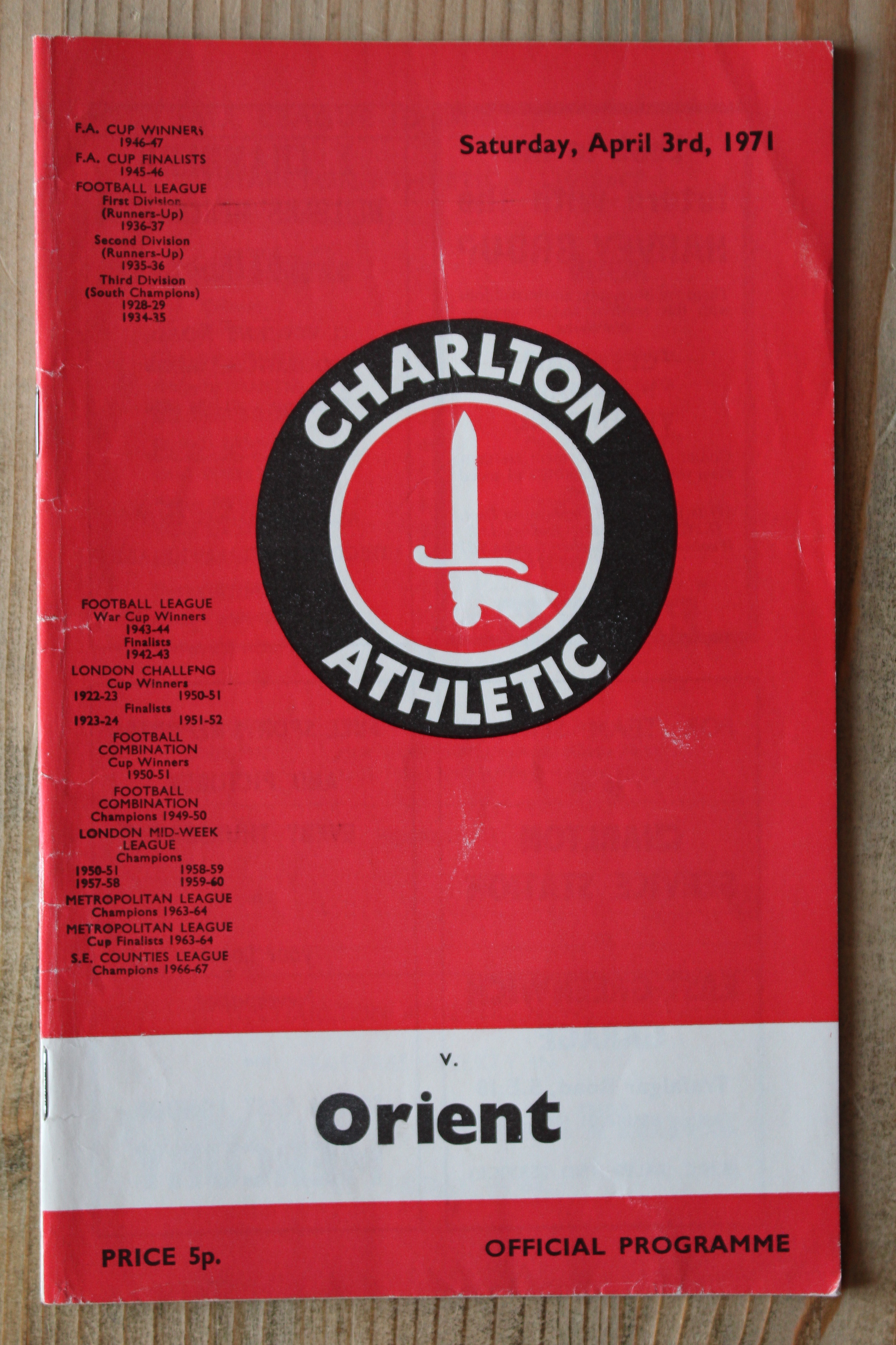Charlton Athletic FC v Orient