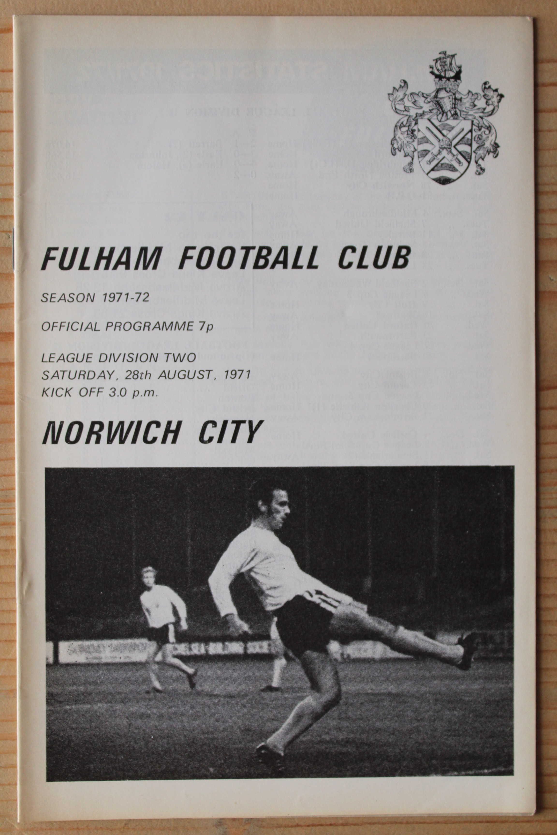 Fulham FC v Norwich City FC