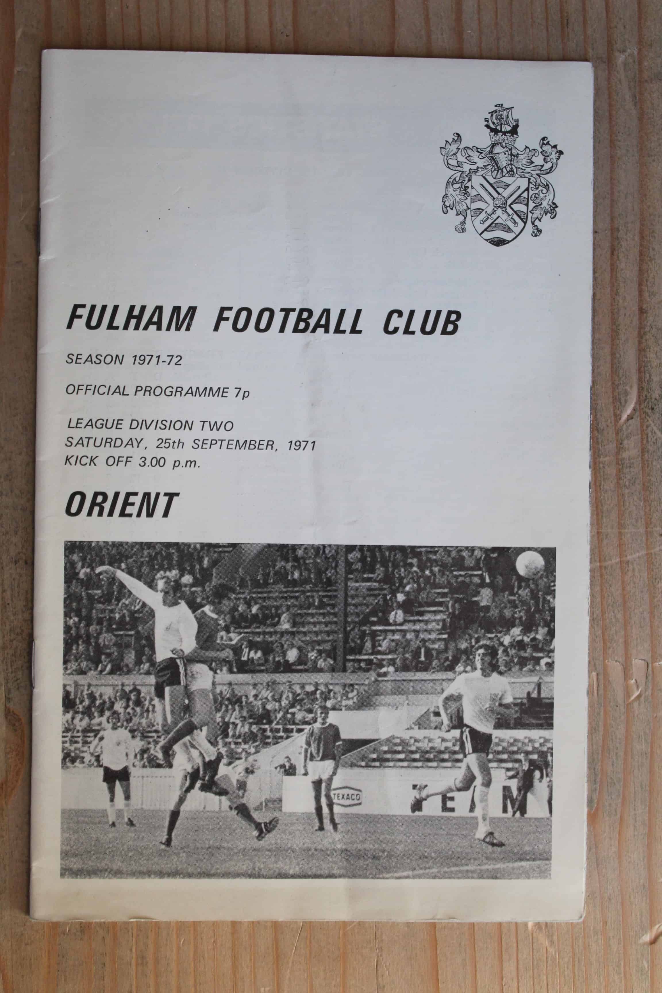 Fulham FC v Orient