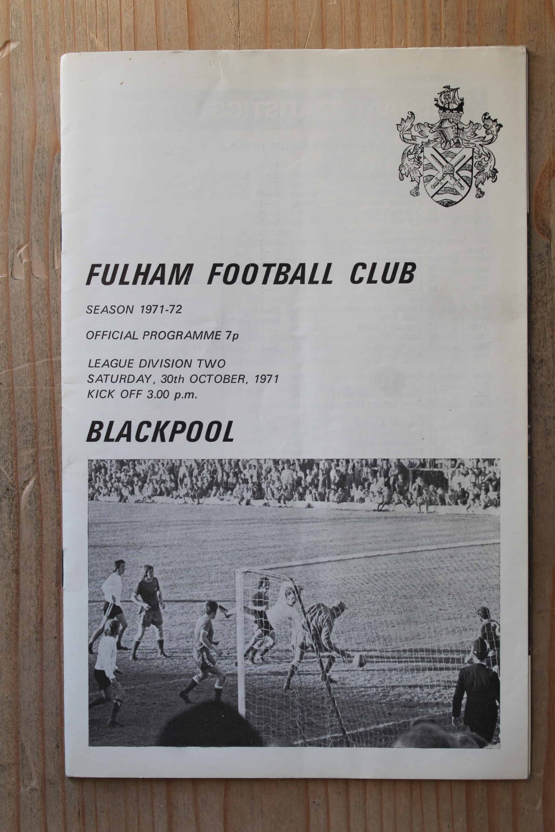 Fulham FC v Blackpool FC