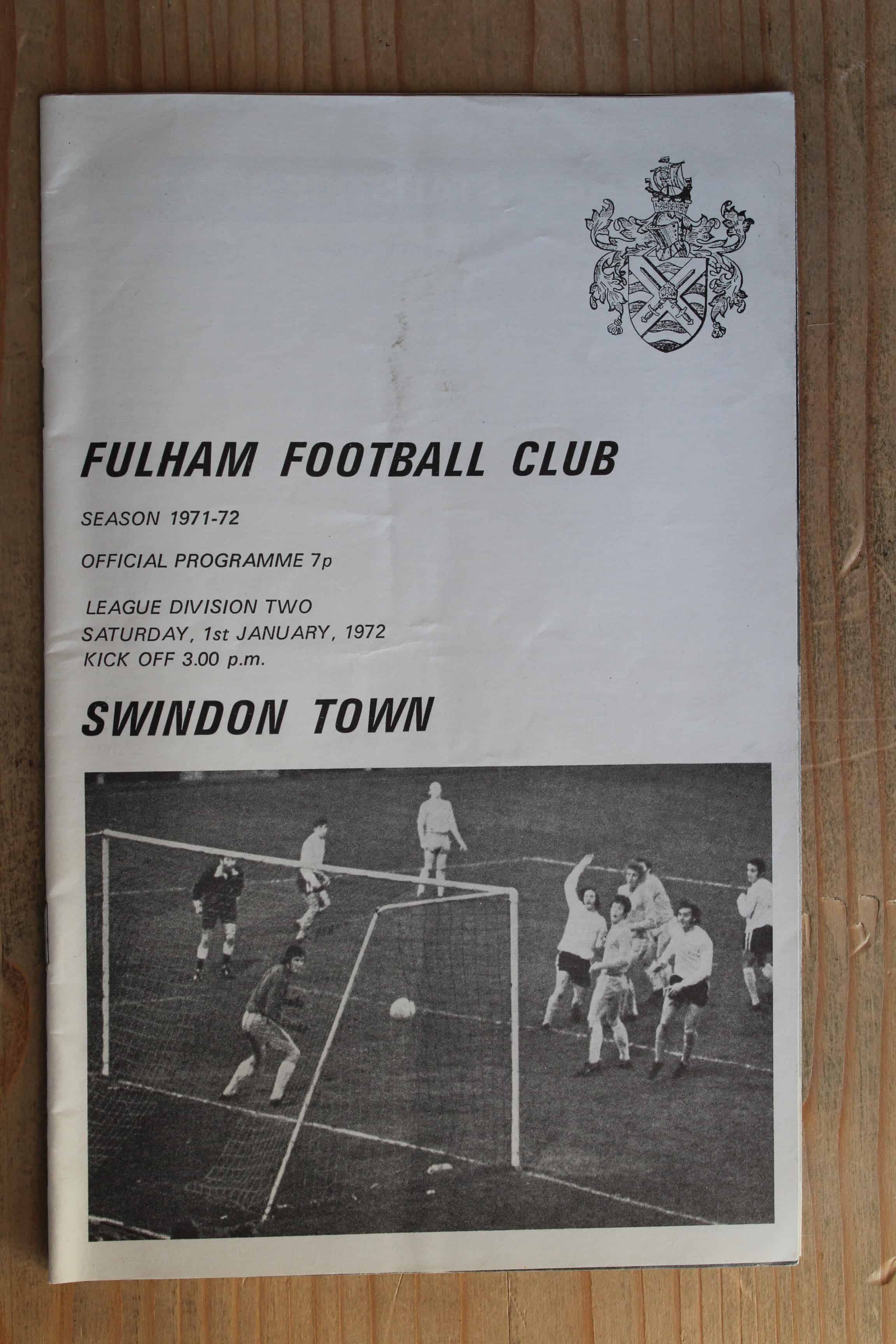Fulham FC v Swindon Town FC