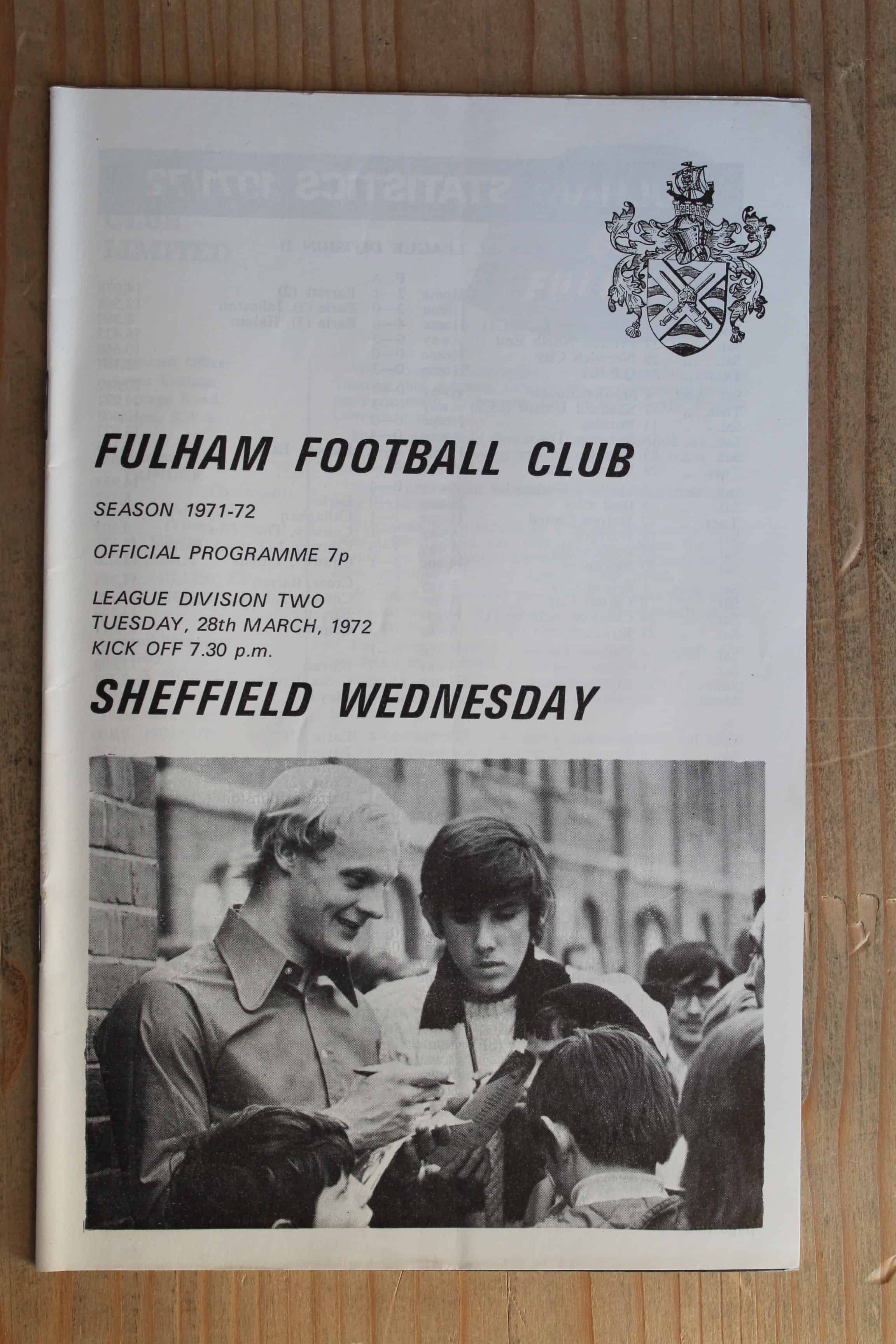 Fulham FC v Sheffield Wednesday FC 