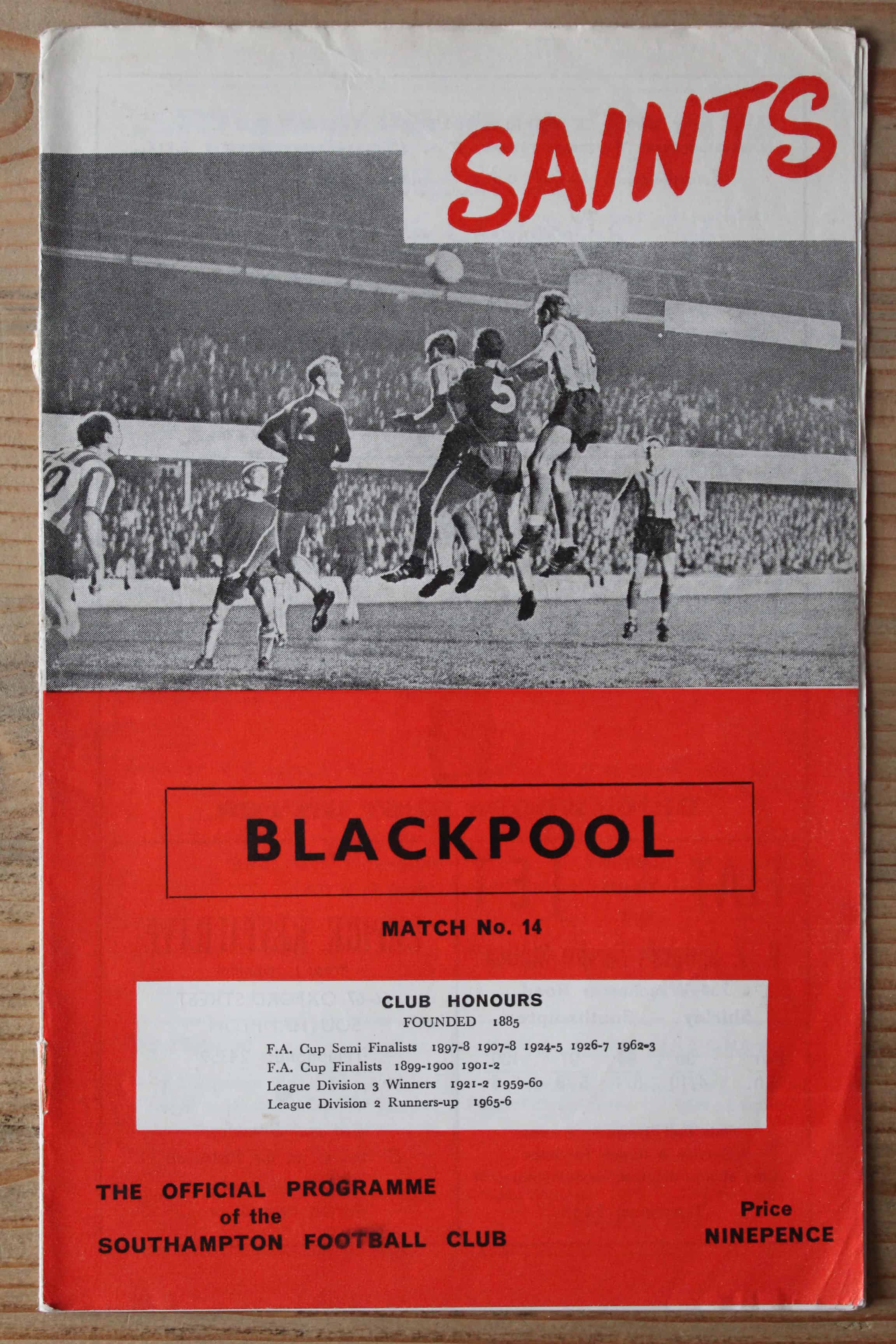 Southampton FC v Blackpool FC