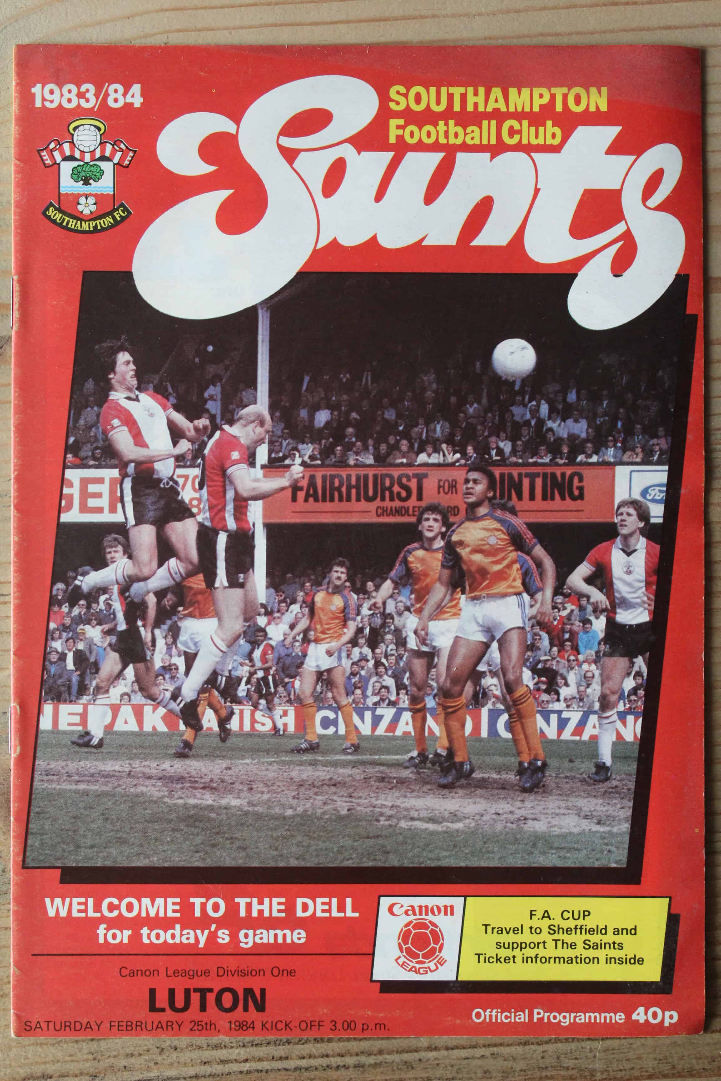 Southampton FC v Luton Town FC