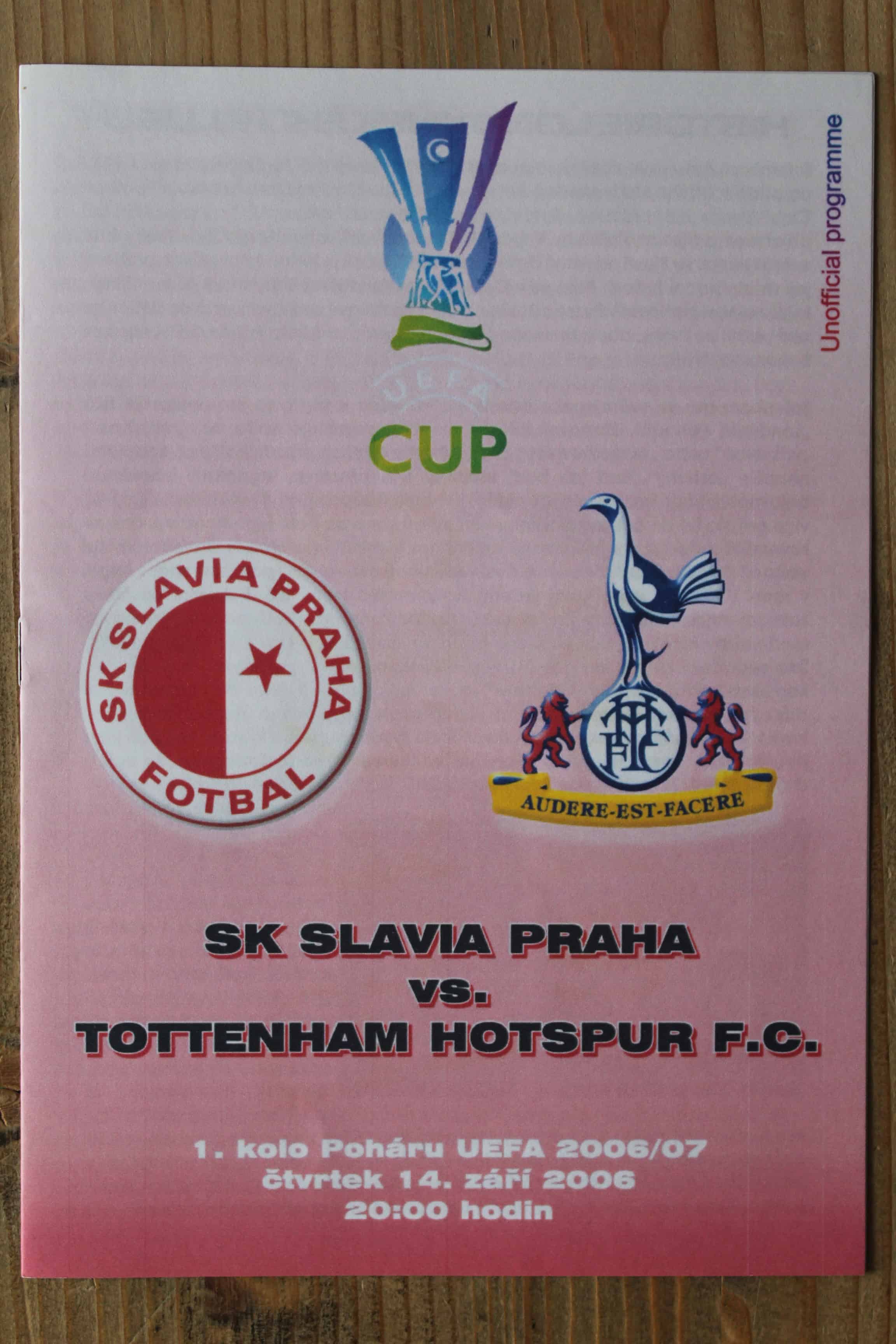 SK Slavia Praha v Tottenham Hotspur FC