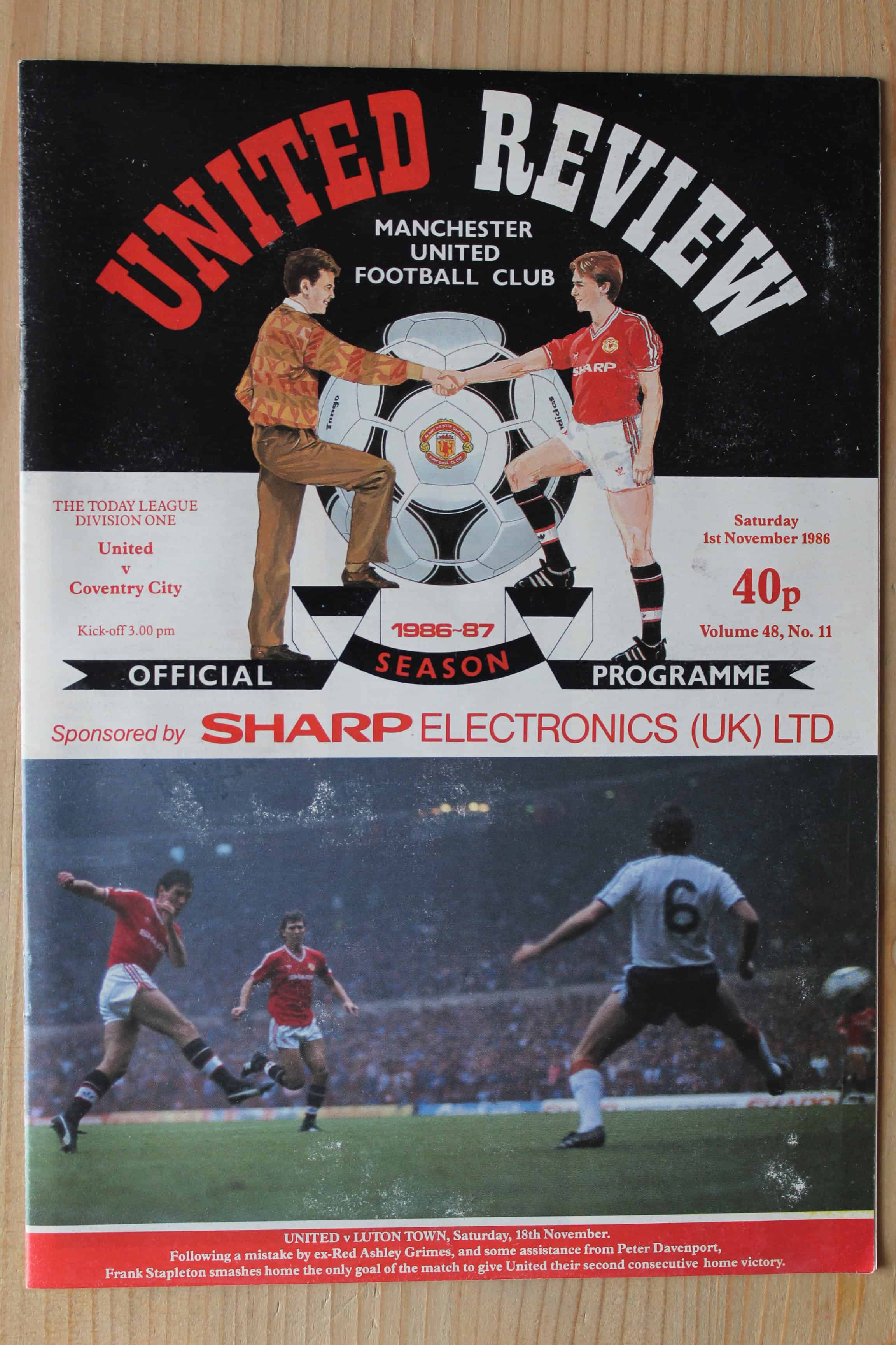 Manchester United FC v Coventry City FC