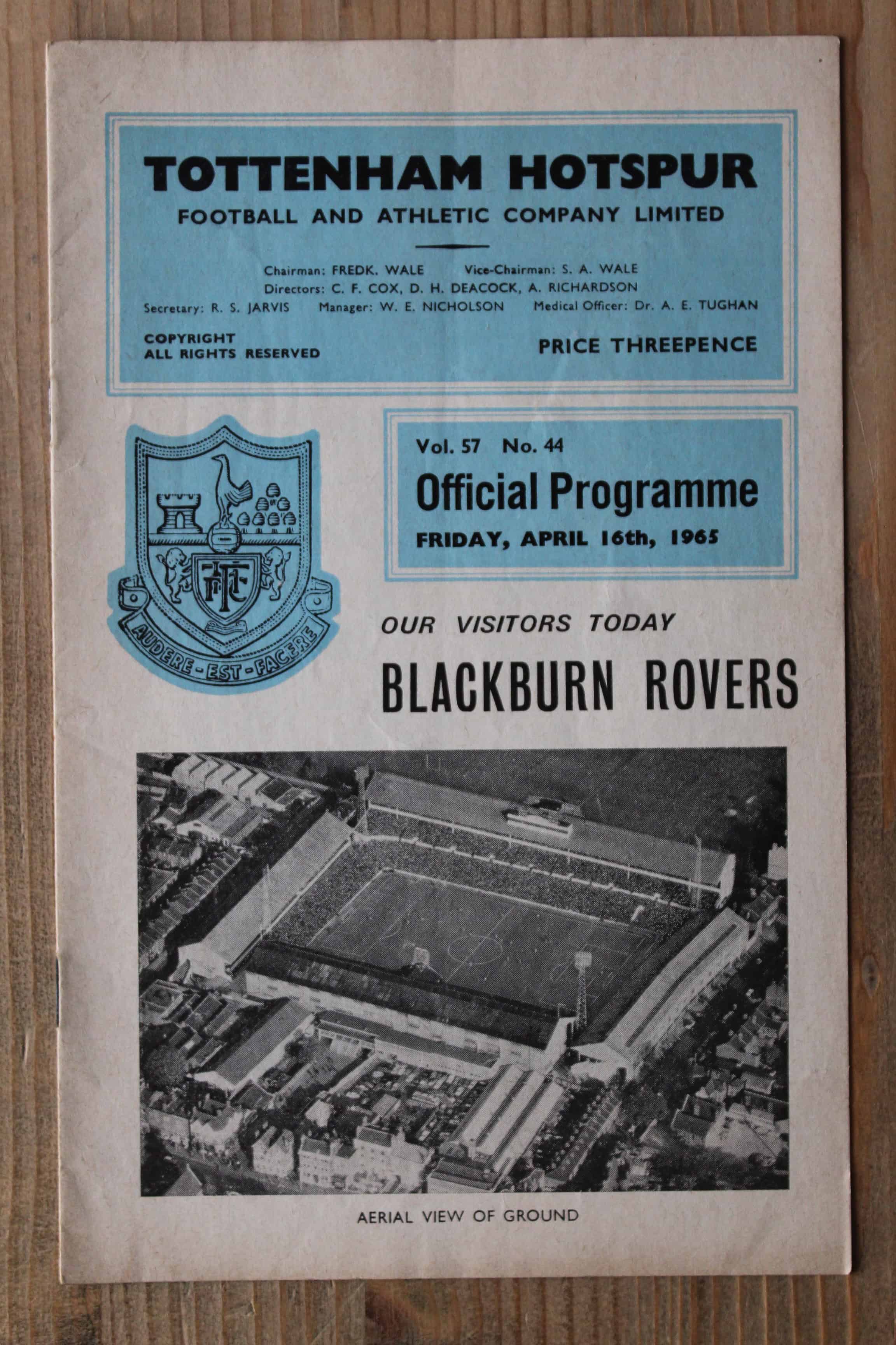 Tottenham Hotspur FC v Blackburn Rovers FC