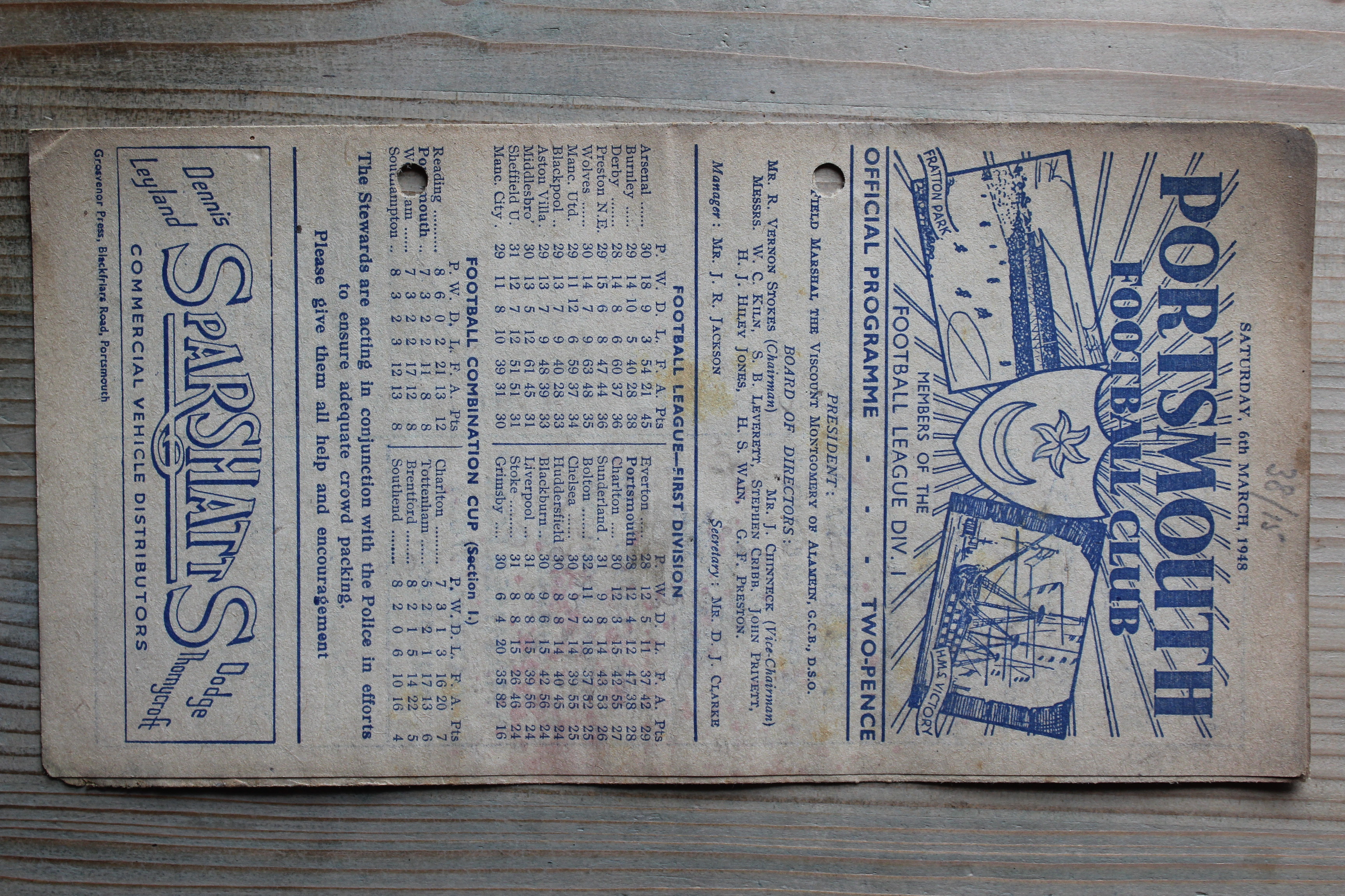 Portsmouth FC v Blackpool FC