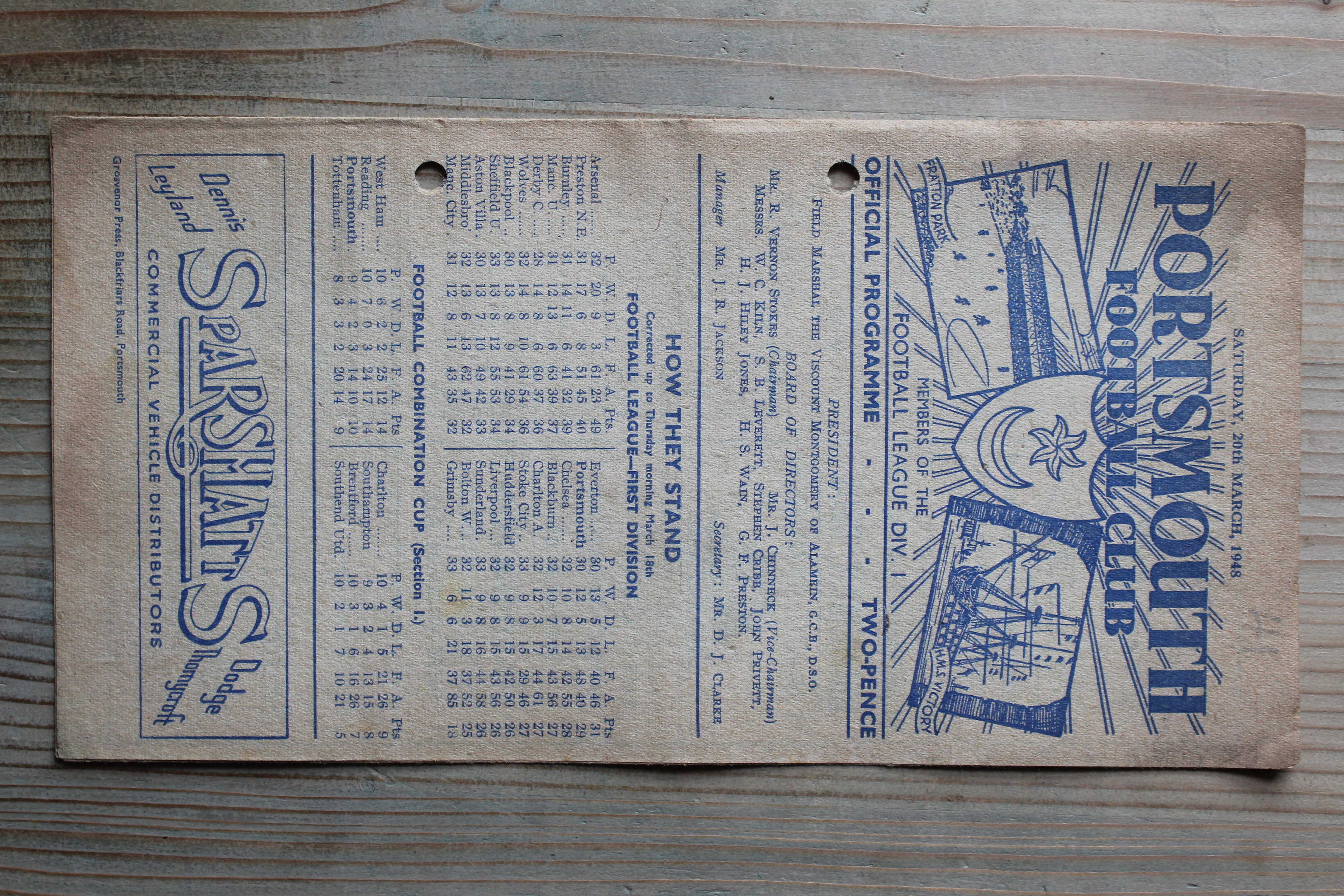 Portsmouth FC v Preston North End FC